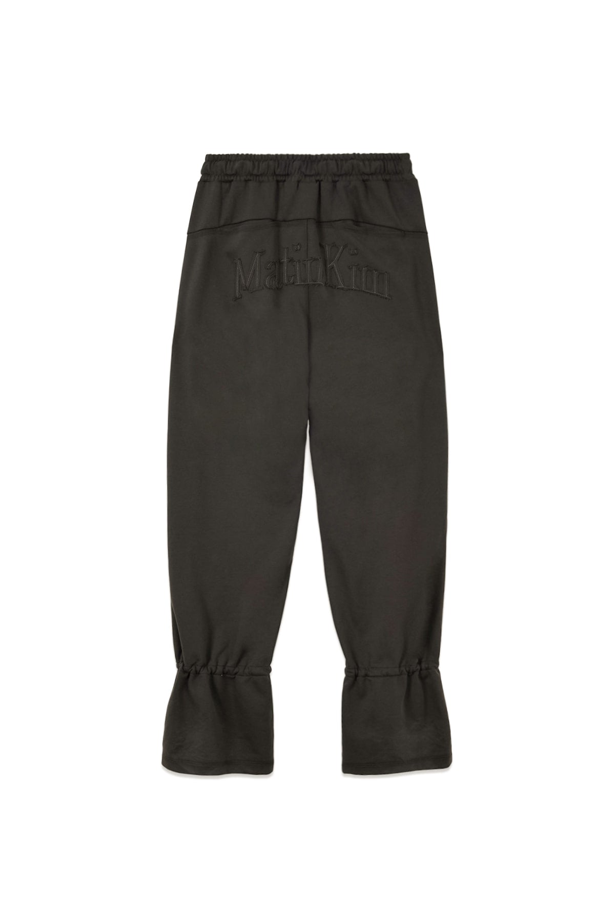 matinkim STRING DETAIL SWEATPANTS IN CHARCOAL
