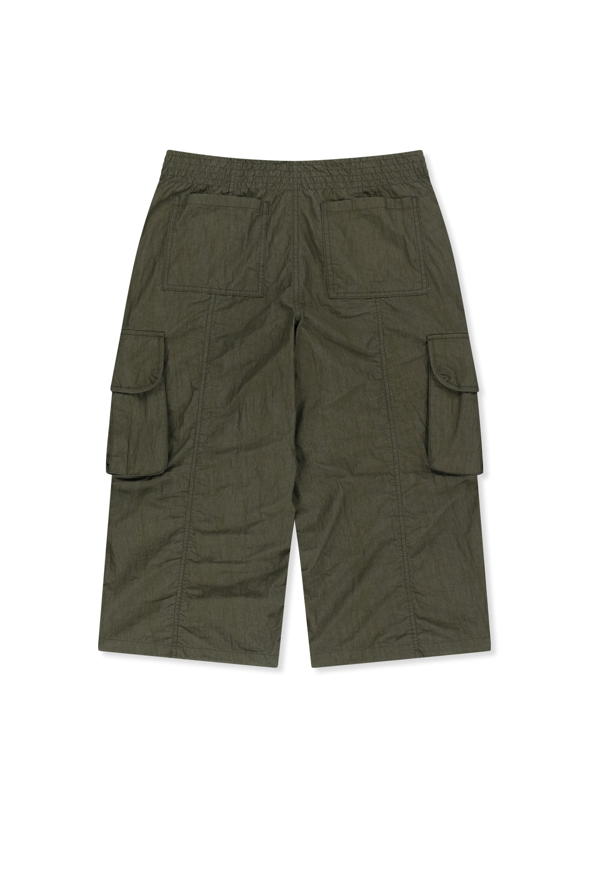 matinkim CRINKLE CAPRI PANTS IN KHAKI