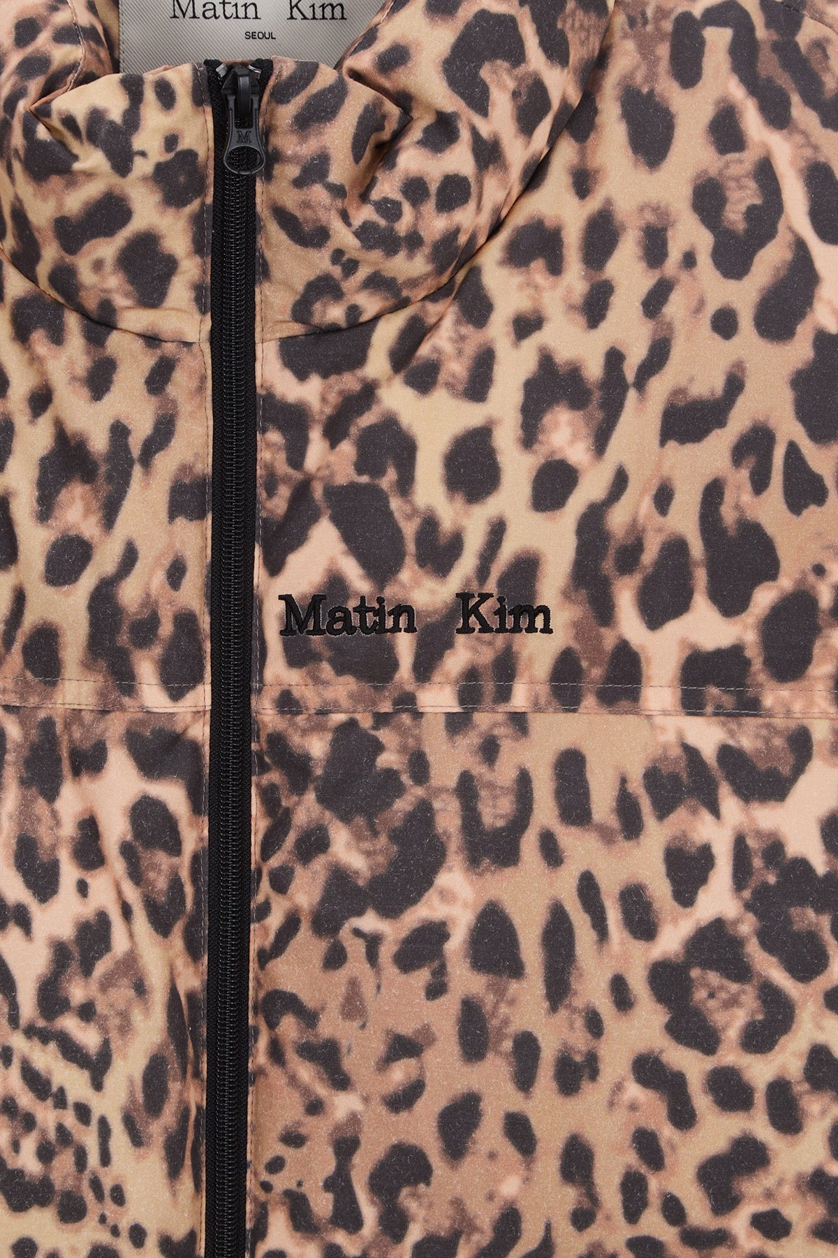 matinkim LEOPARD DOWN JUMPER IN MIX