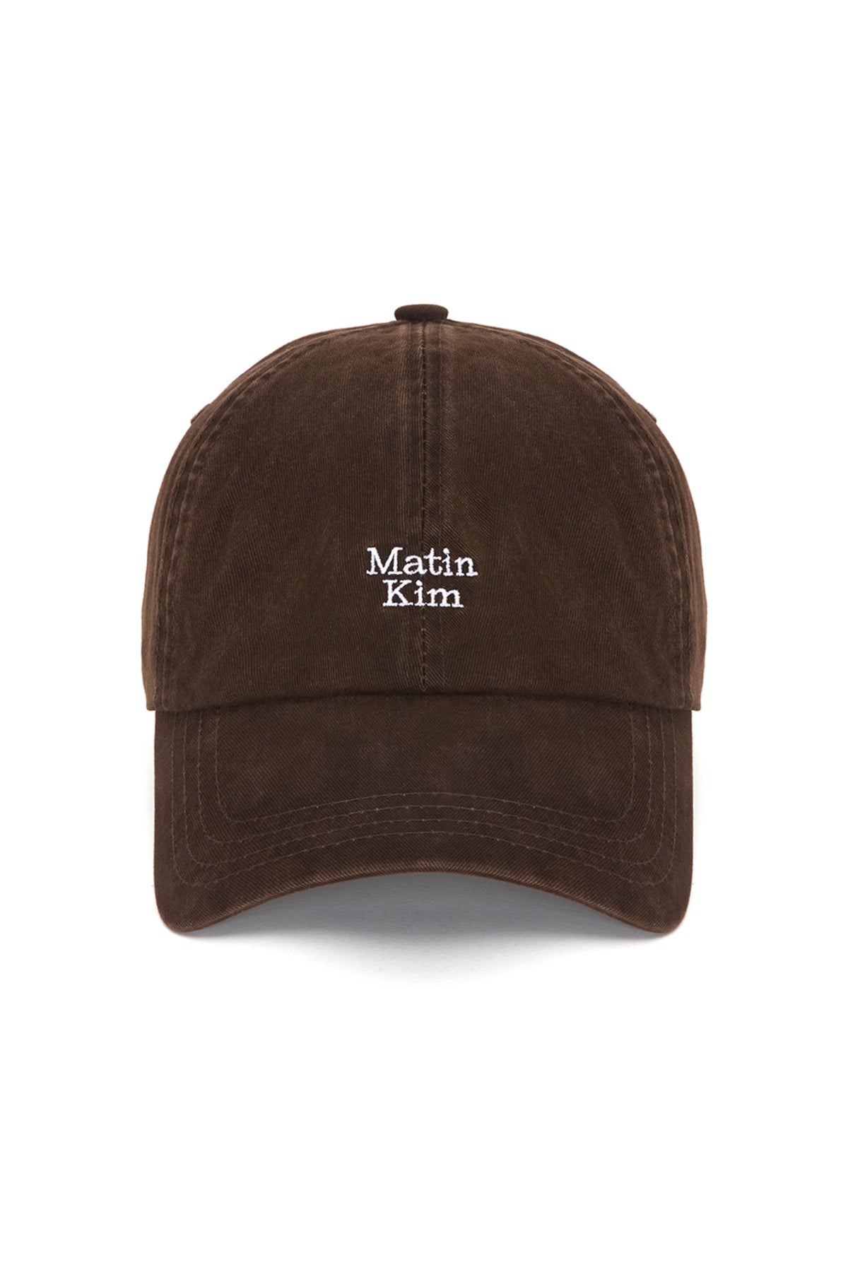 matinkim MATIN MINI LOGO BALL CAP IN BROWN