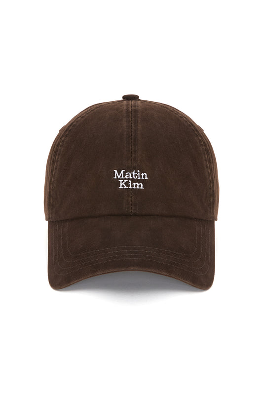 matinkim MATIN MINI LOGO BALL CAP IN BROWN