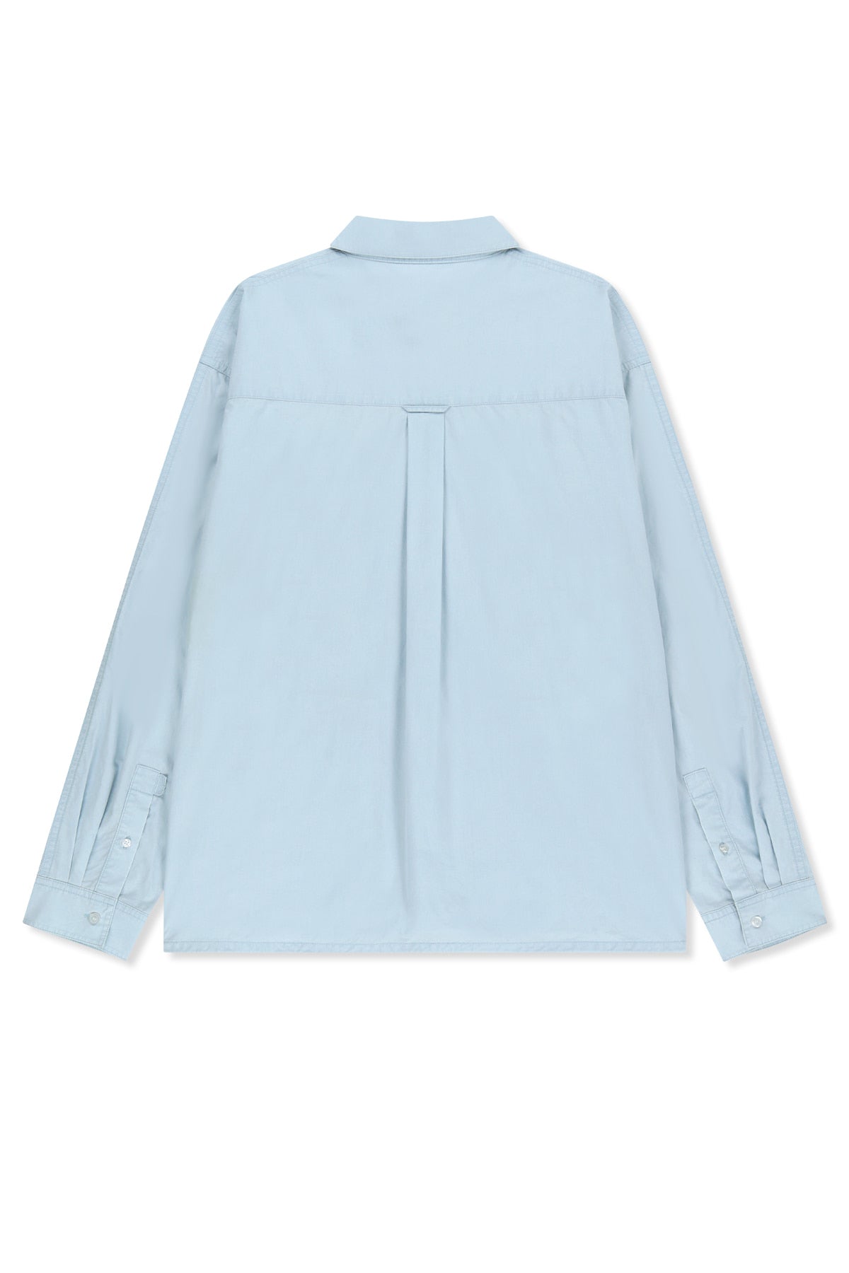 matinkim WASHED COTTON DRAWSTRING SHIRT IN SKY