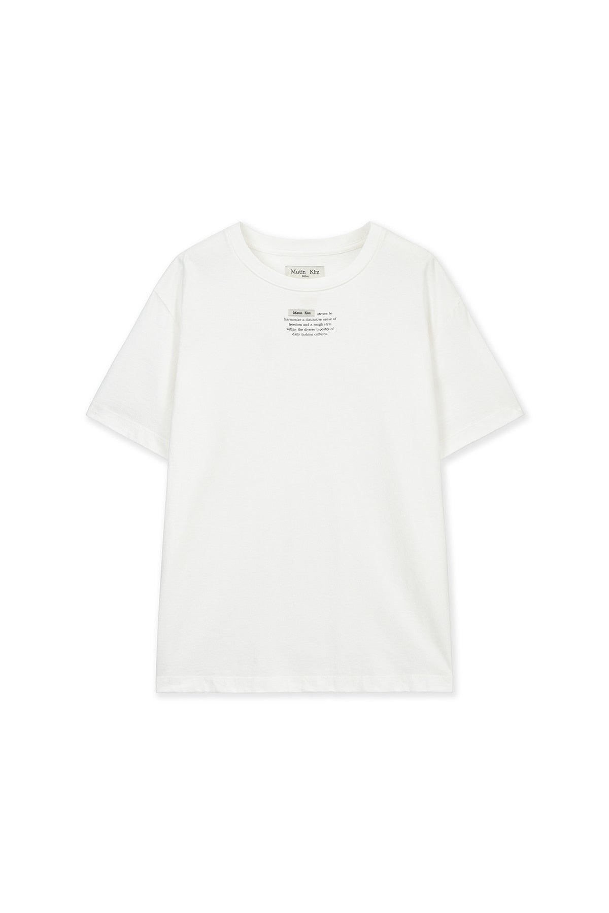 matinkim LABEL POINT LETTERING TOP IN WHITE
