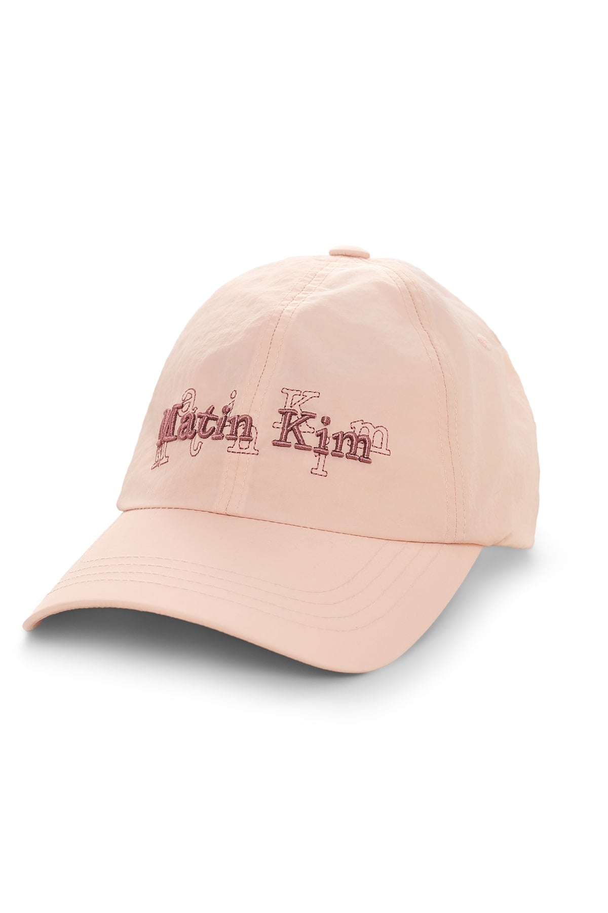 matinkim OVERLAY LOGO BALL CAP IN PINK