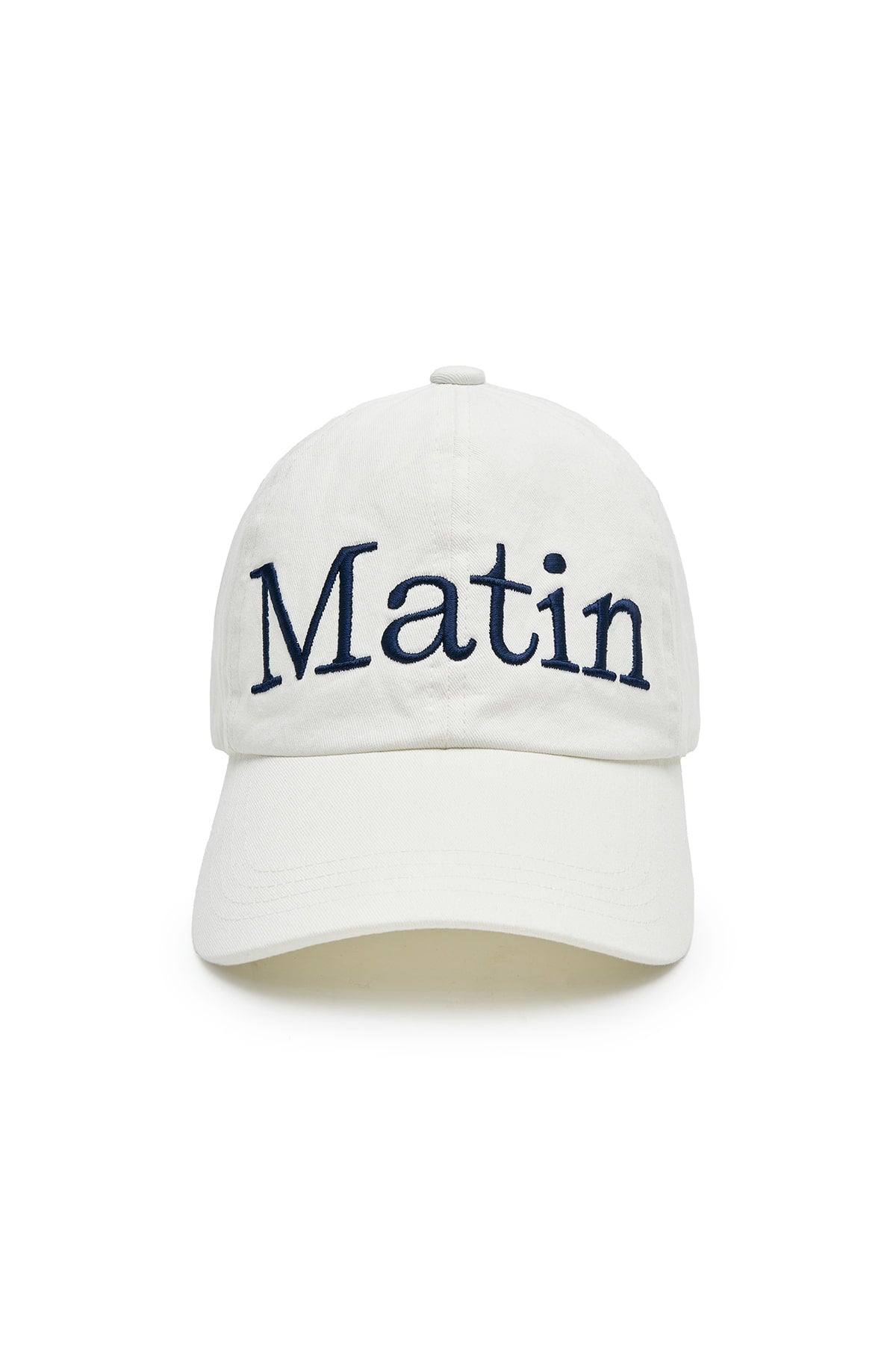 matinkim MATIN LOGO STITCH BALL CAP IN WHITE
