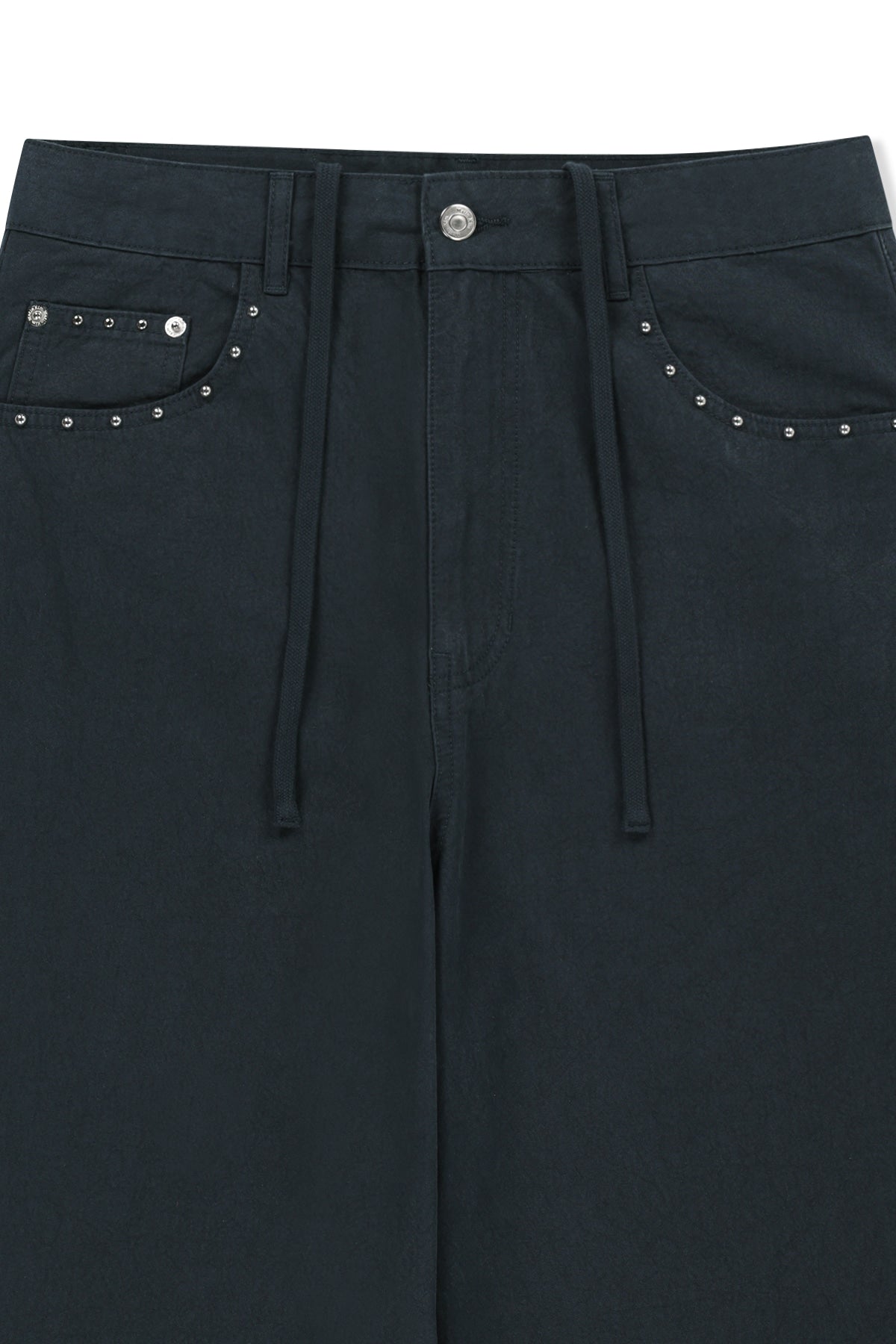 matinkim STUD POINT COLOR DENIM PANTS IN NAVY