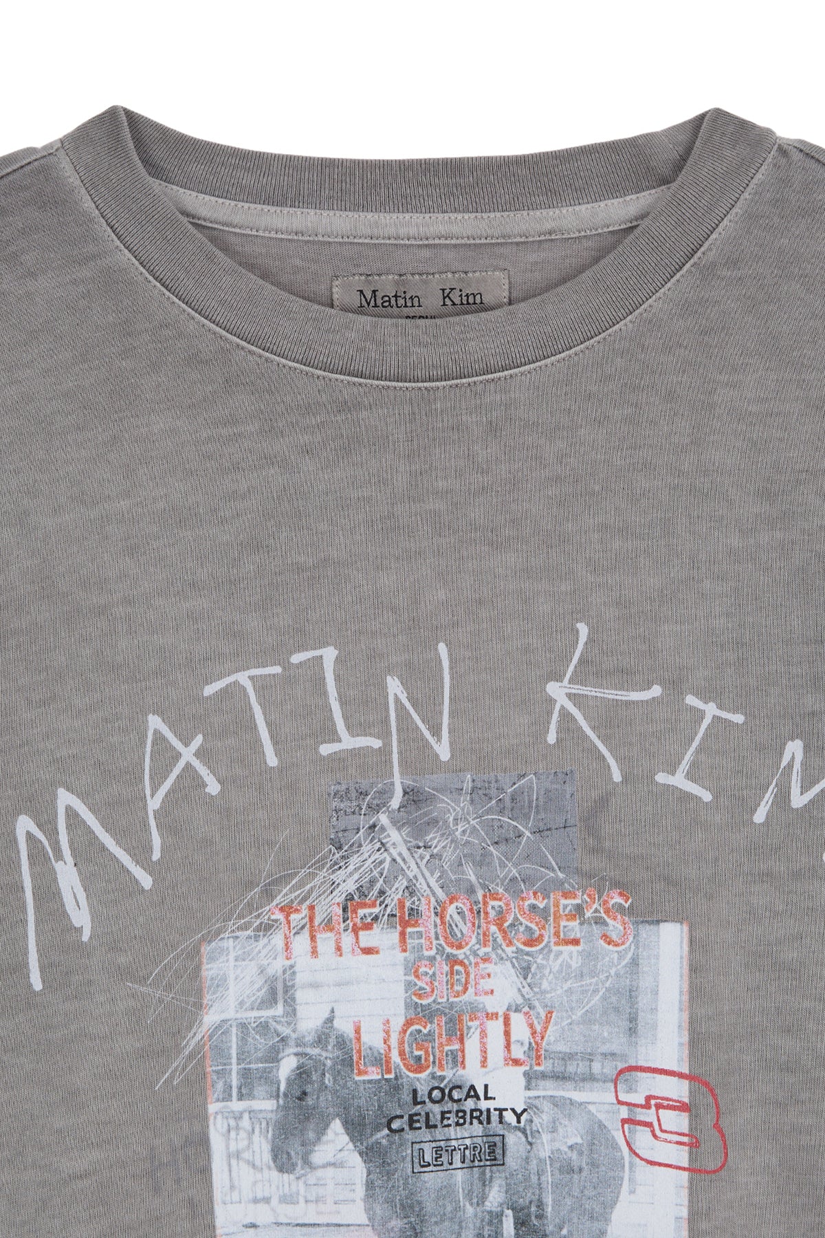 matinkim MATIN LNY 26 PIGMENT LONG SLEEVE TOP IN LIGHT GREY