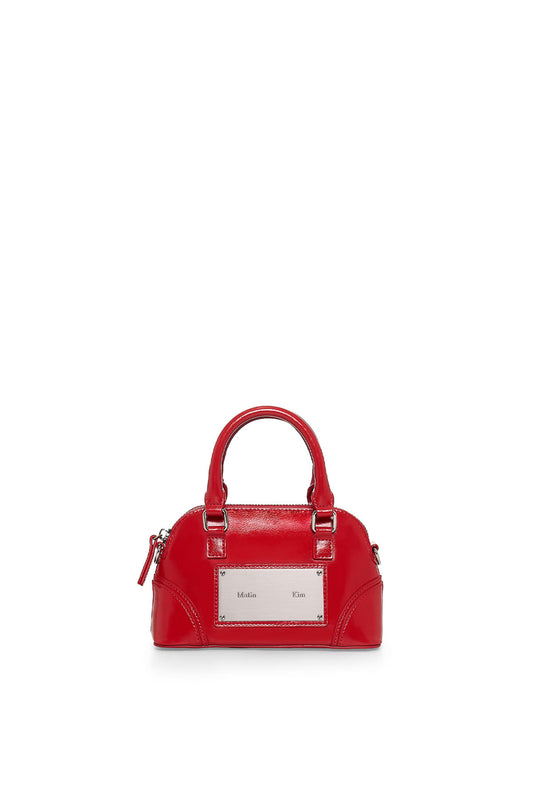 matinkim CURVE ZIP MINI BAG IN RED