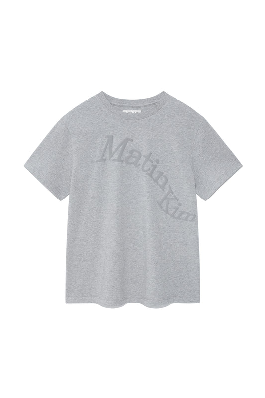 matinkim MATIN WAVE PRINTING LOGO TOP IN GREY