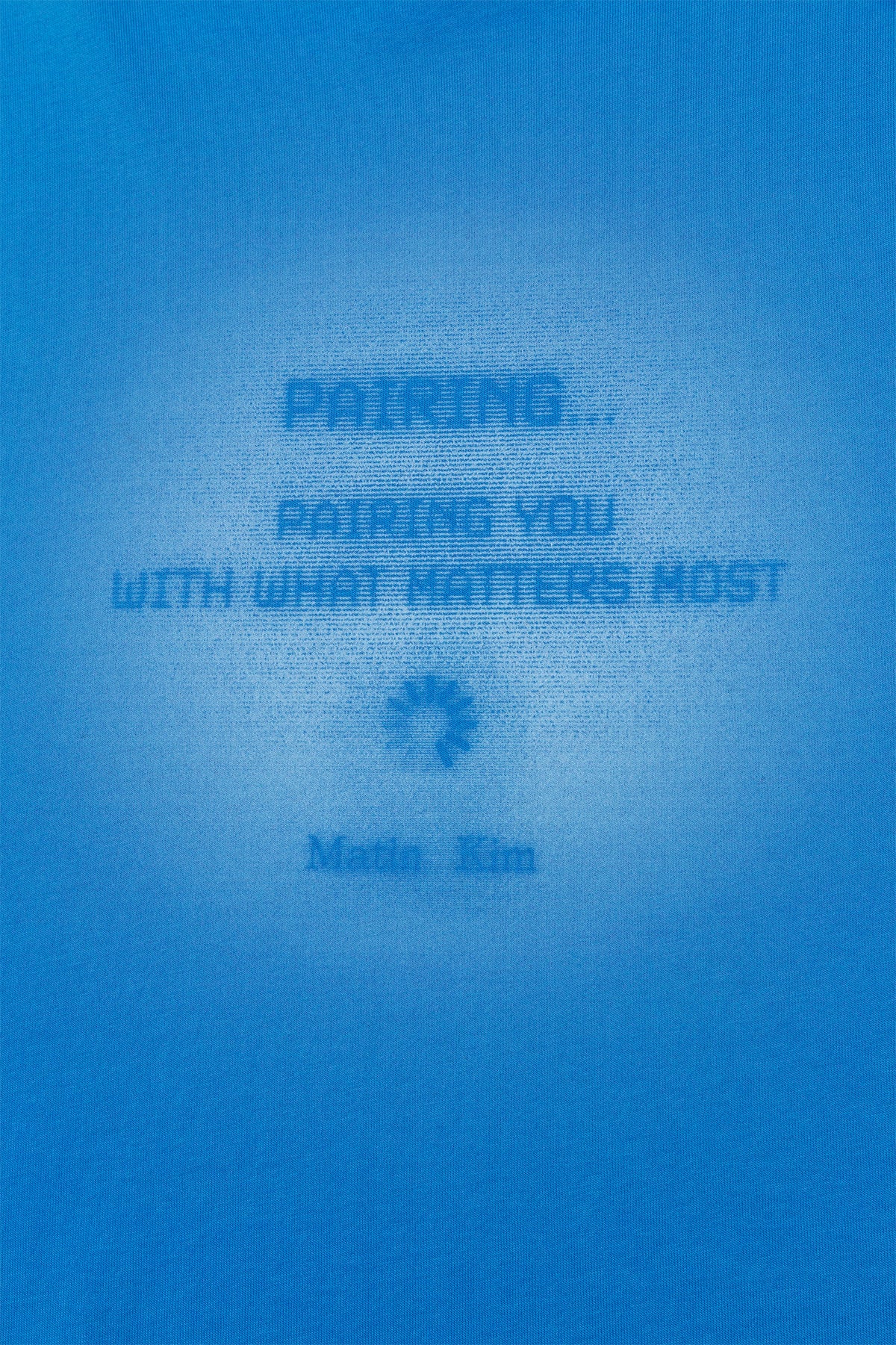matinkim PAIRING LOGO PRINTING TOP FOR MEN IN BLUE