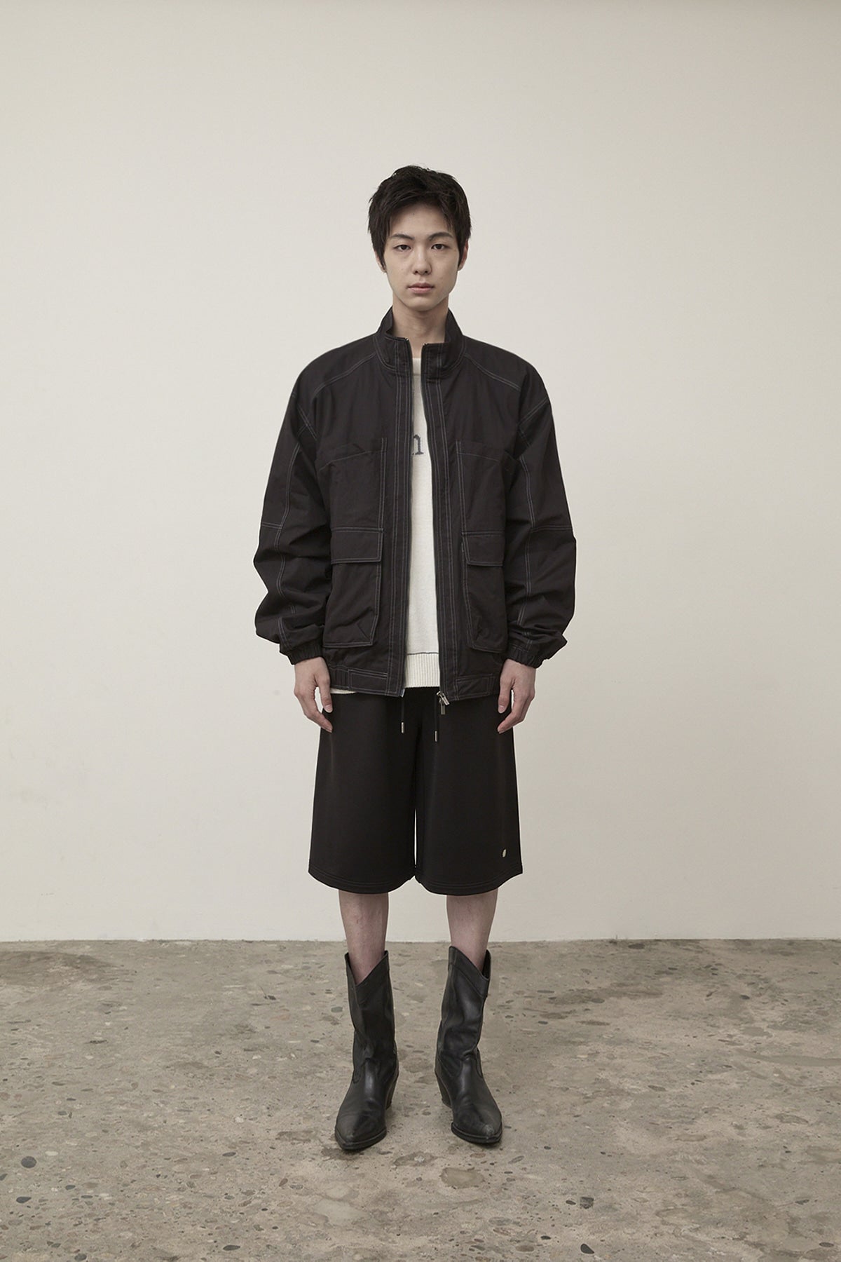 matinkim UTILITY BOMBER JUMPER FOR MEN IN BLACK