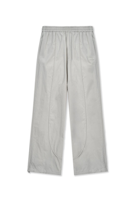 matinkim MULTI PANEL WIDE PANTS IN LIGHT GREY