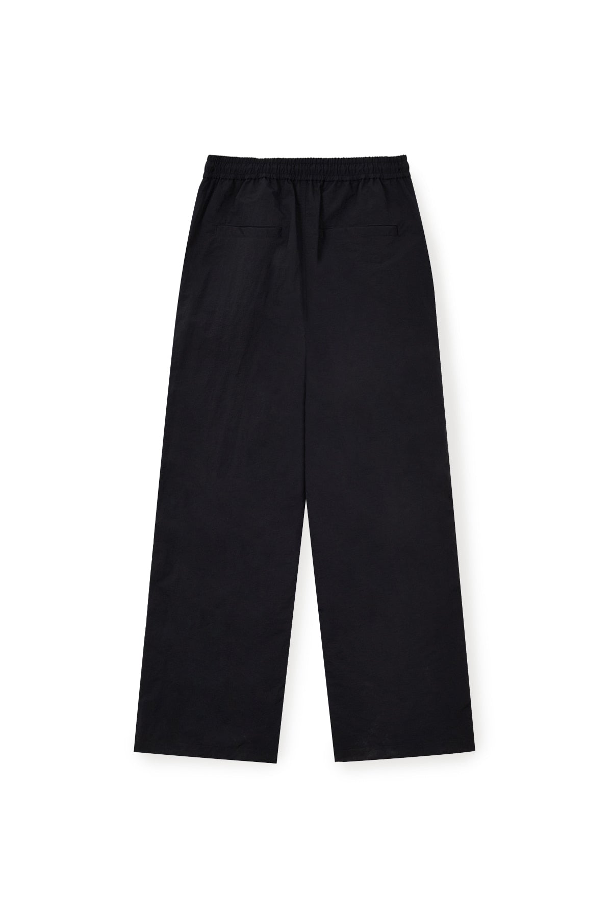 matinkim SIDE LOGO WIDE TRACK PANTS IN BLACK