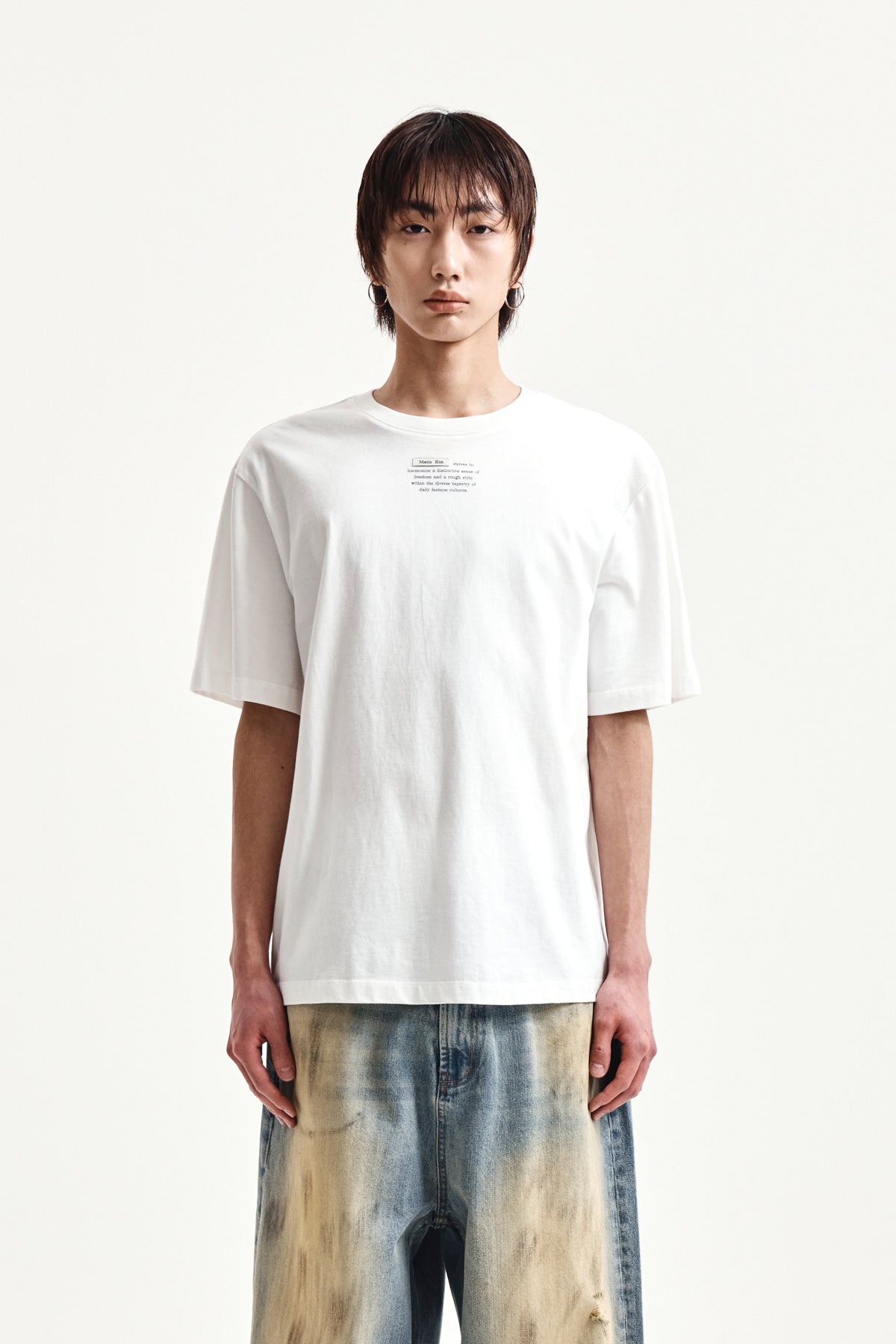 matinkim LABEL POINT LETTERING TOP IN WHITE