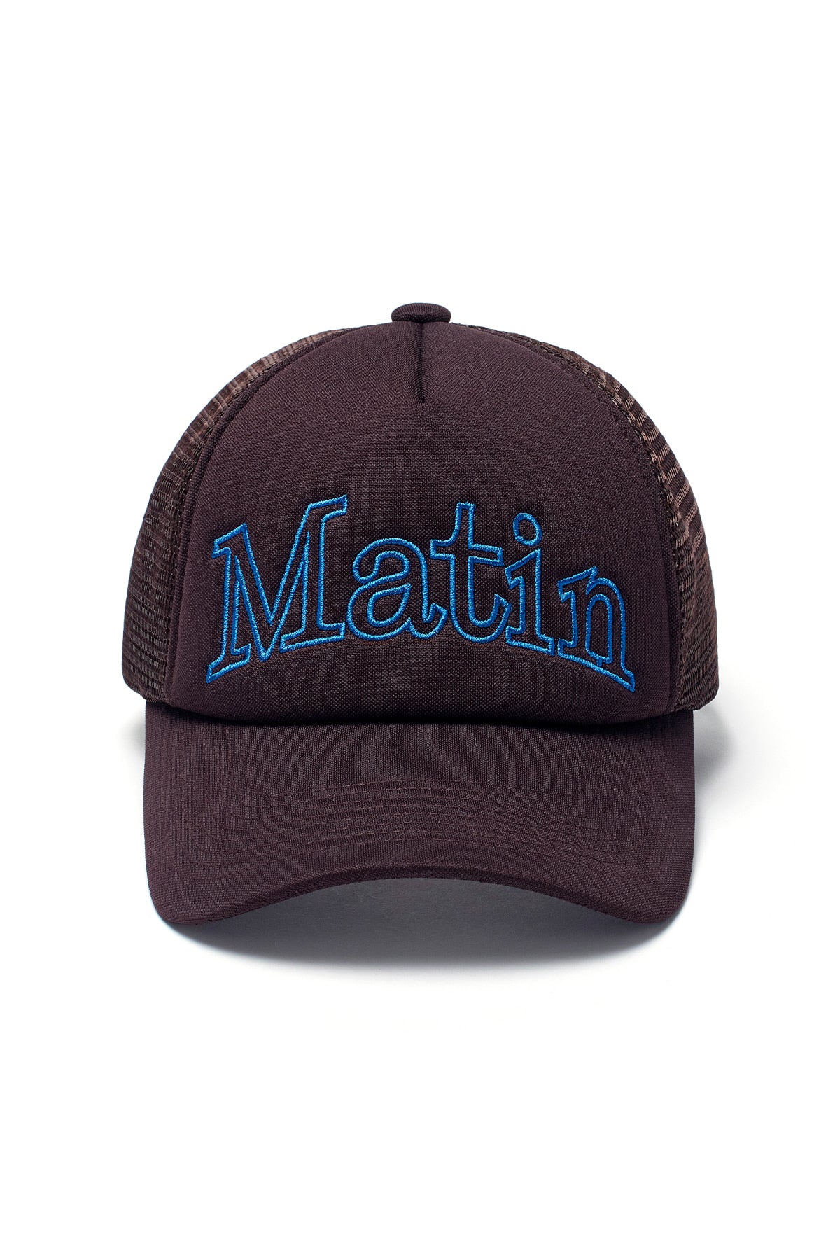 matinkim MATIN MESH TRUCKER BALL CAP IN BROWN