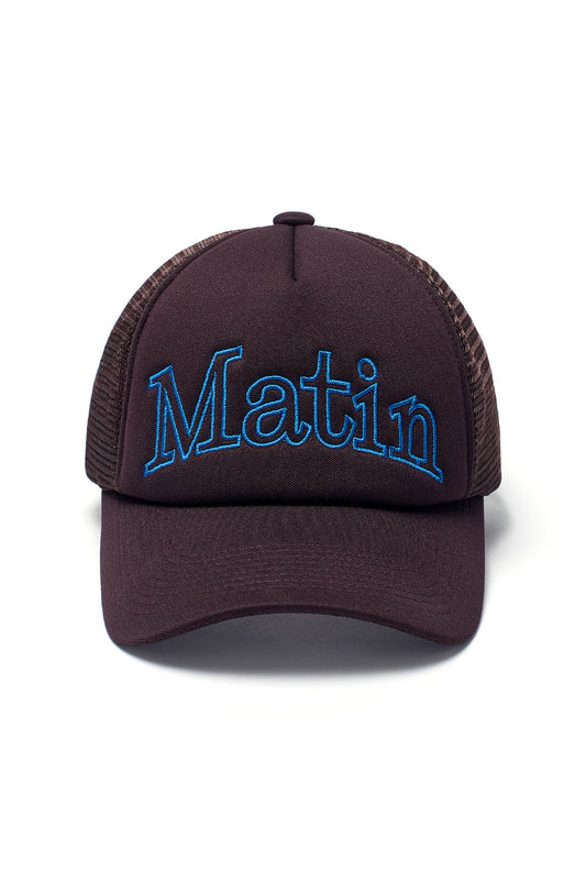 matinkim MATIN MESH TRUCKER BALL CAP IN BROWN