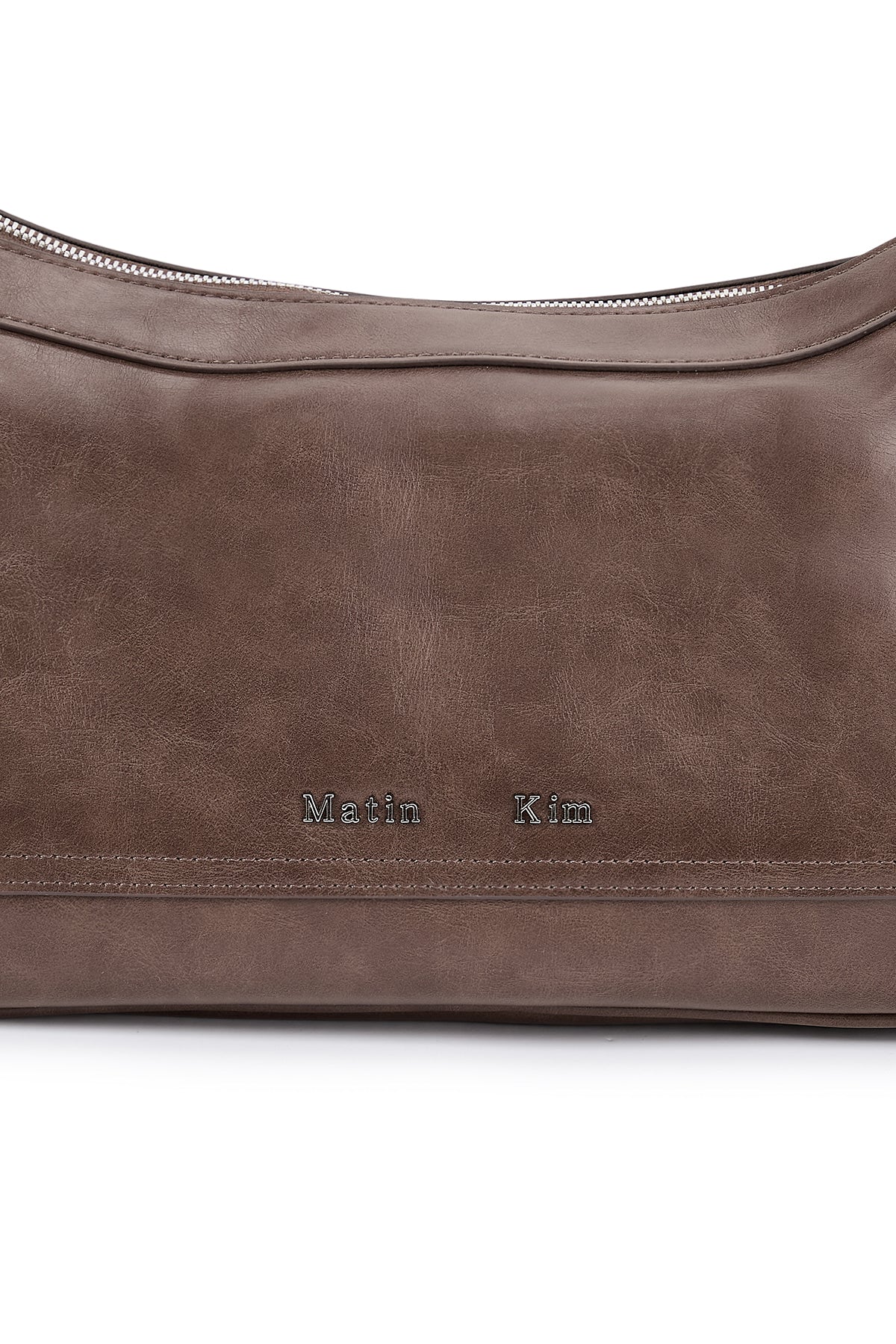 matinkim RIVET POINT QUAD SHOULDER BAG IN BROWN