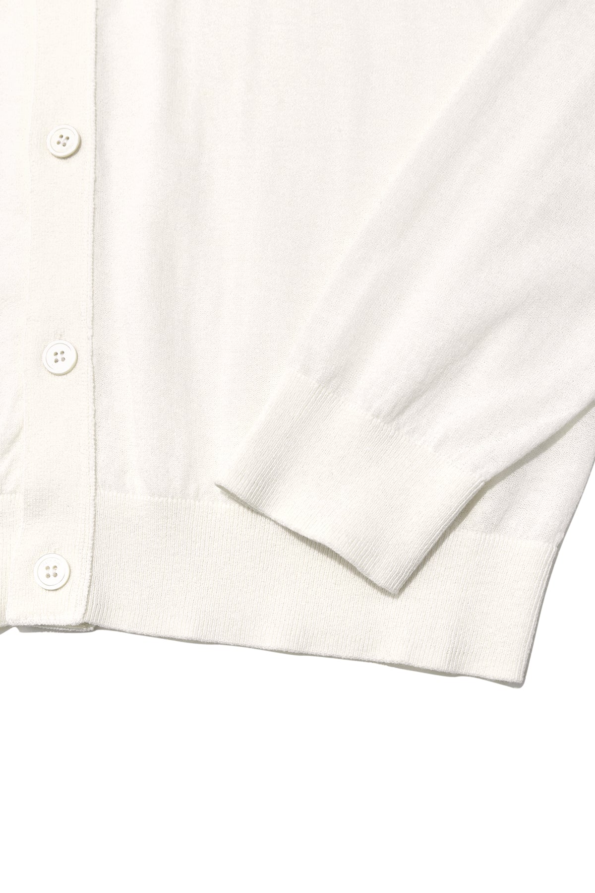 matinkim BACK LOGO SEE THROUGH CARDIGAN FOR MEN IN IVORY