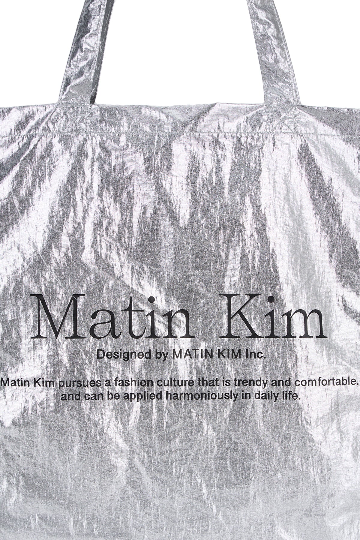 matinkim MATIN PALETTE ECOBAG IN SILVER