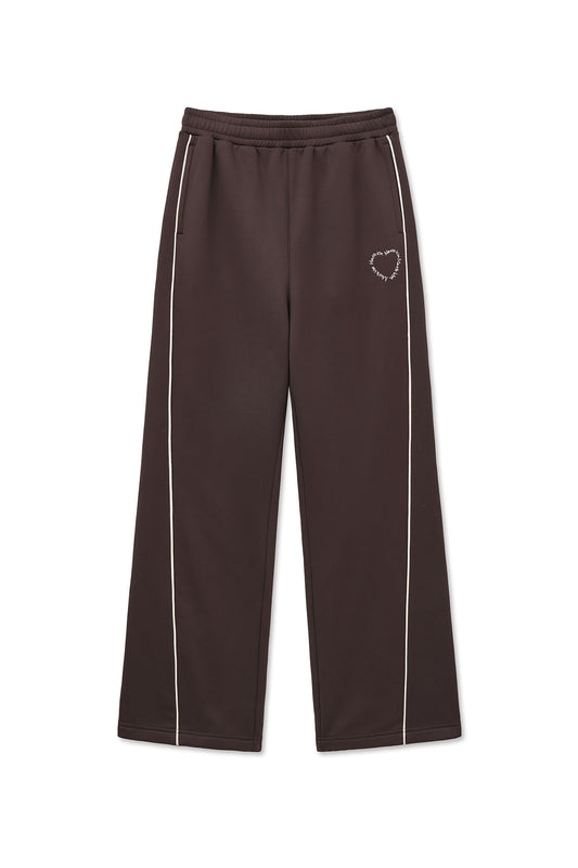 matinkim HEART LOGO TRACK PANTS IN BROWN