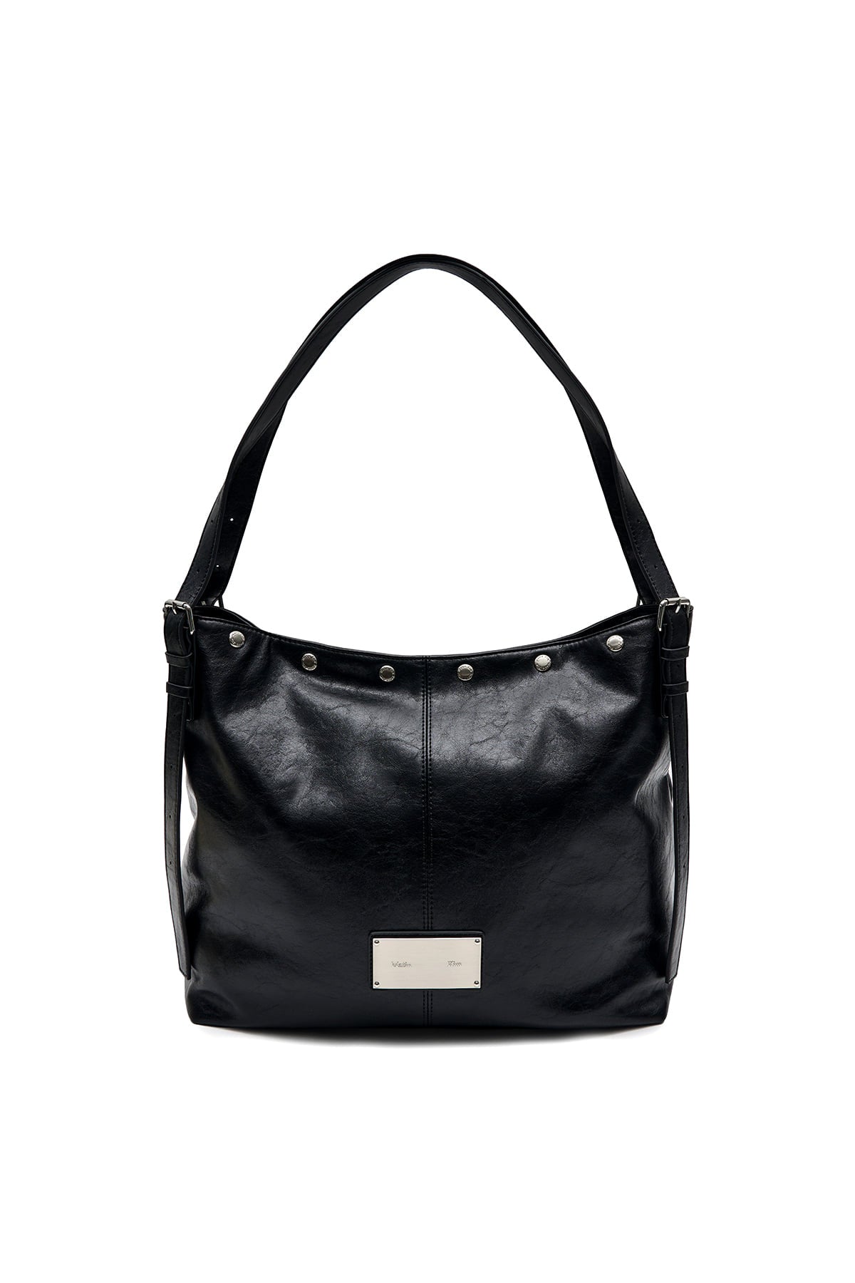 matinkim MATIN STUD POINT LARGE SHOULDER BAG IN BLACK