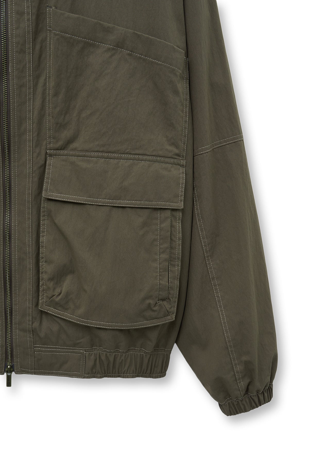 matinkim UTILITY BOMBER JUMPER FOR MEN IN KHAKI BROWN