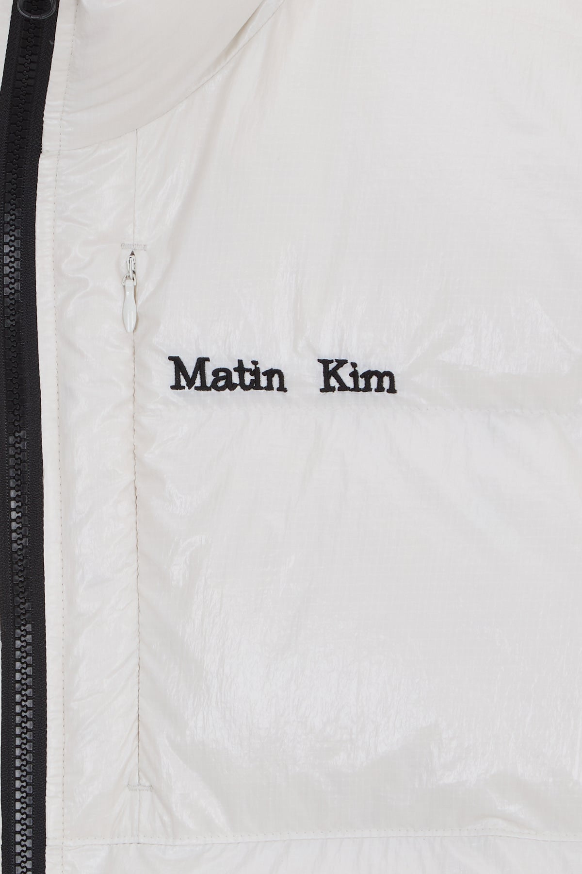matinkim SMALL LOGO VOLUME DOWN JUMPER FOR WOMEN IN IVORY