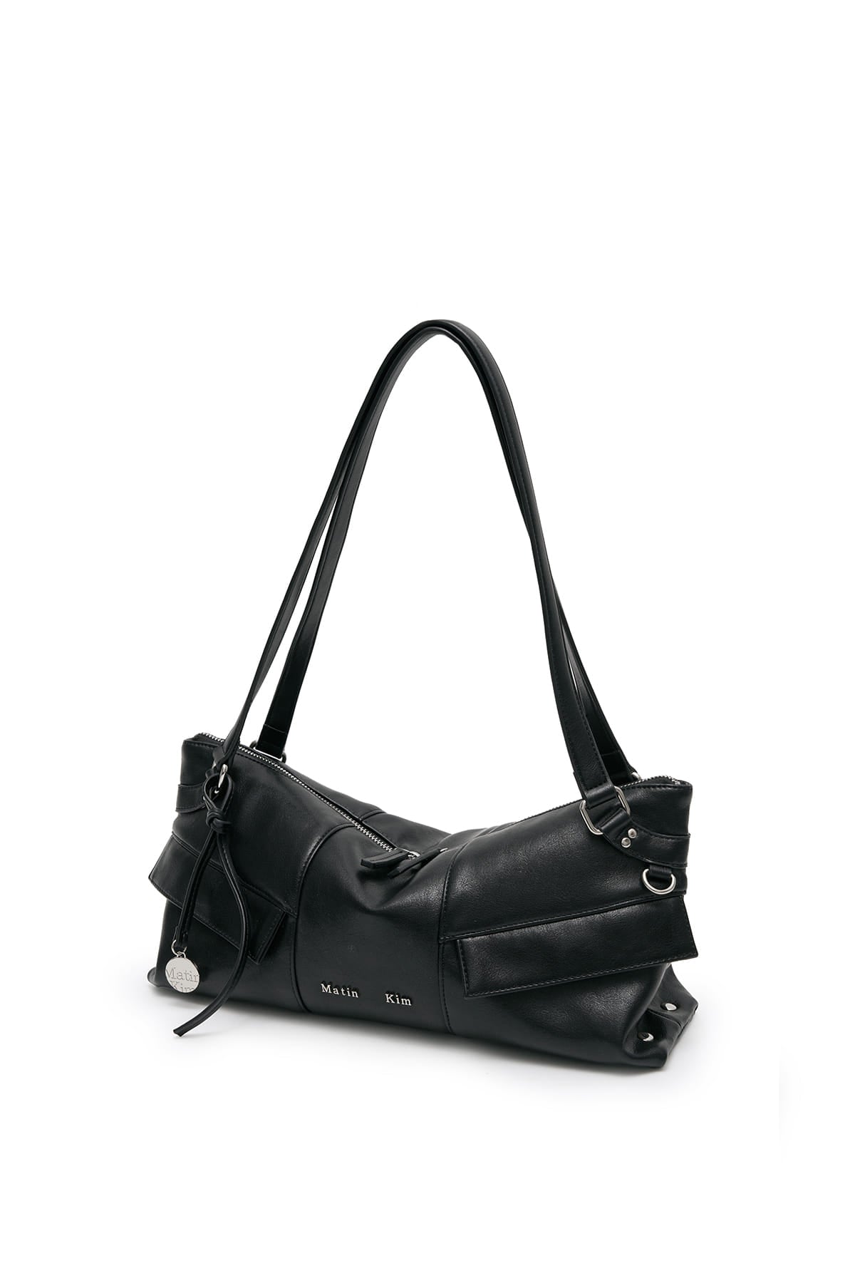 matinkim WIDE NEMO SHOULDER BAG IN BLACK