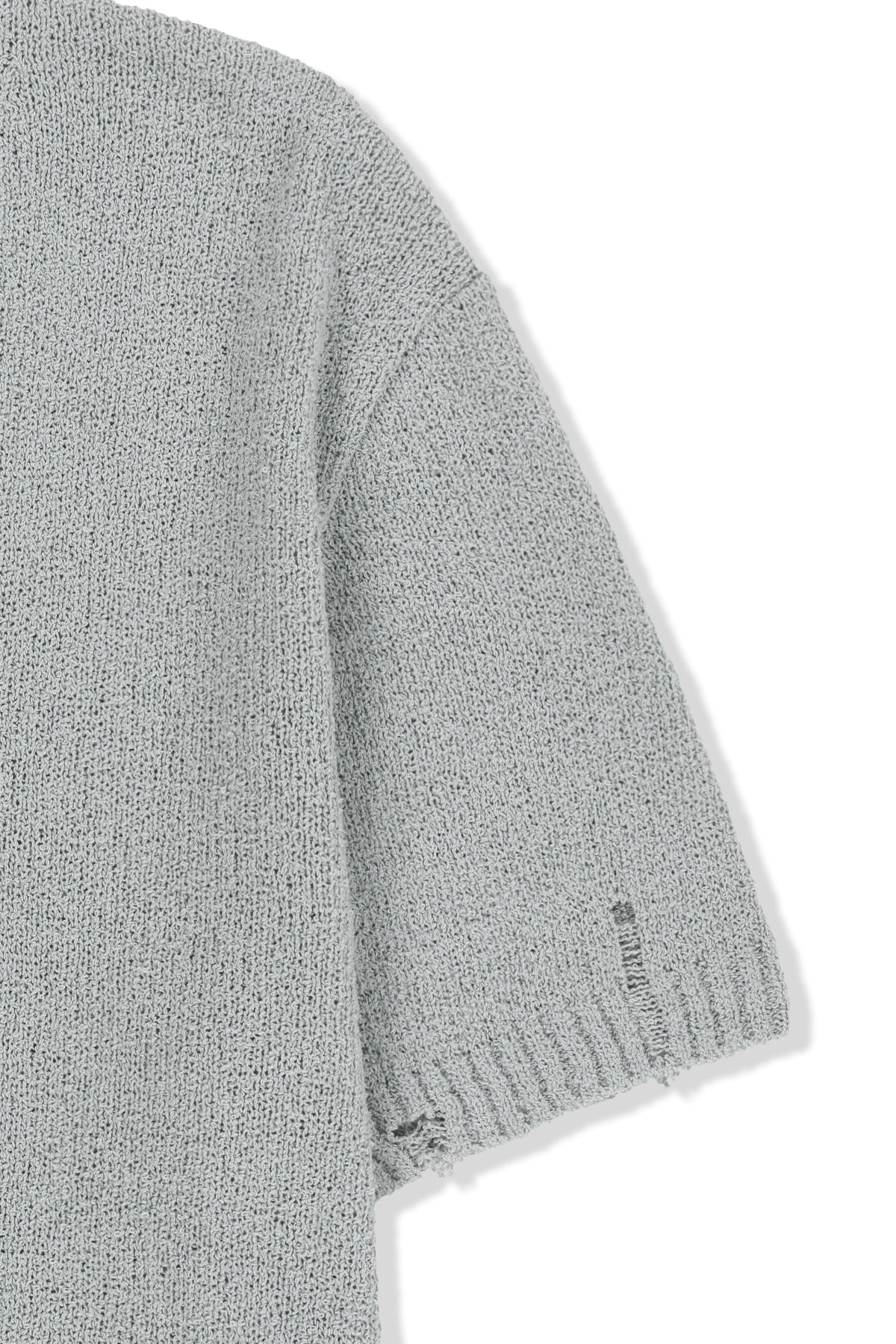 matinkim HALF SLEEVE LOGO PULLOVER FOR MEN IN LIGHT GREY