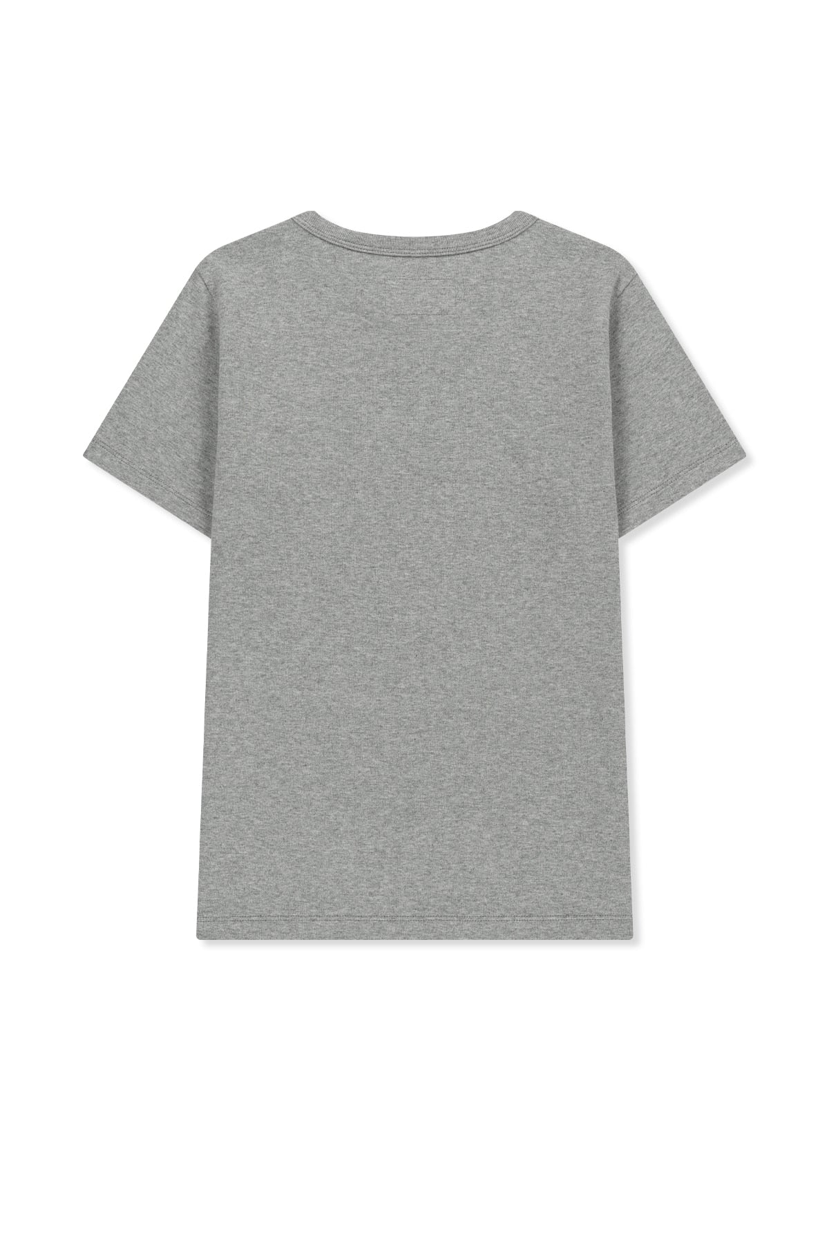 matinkim LABEL DETAIL SLIM FIT TOP IN GREY