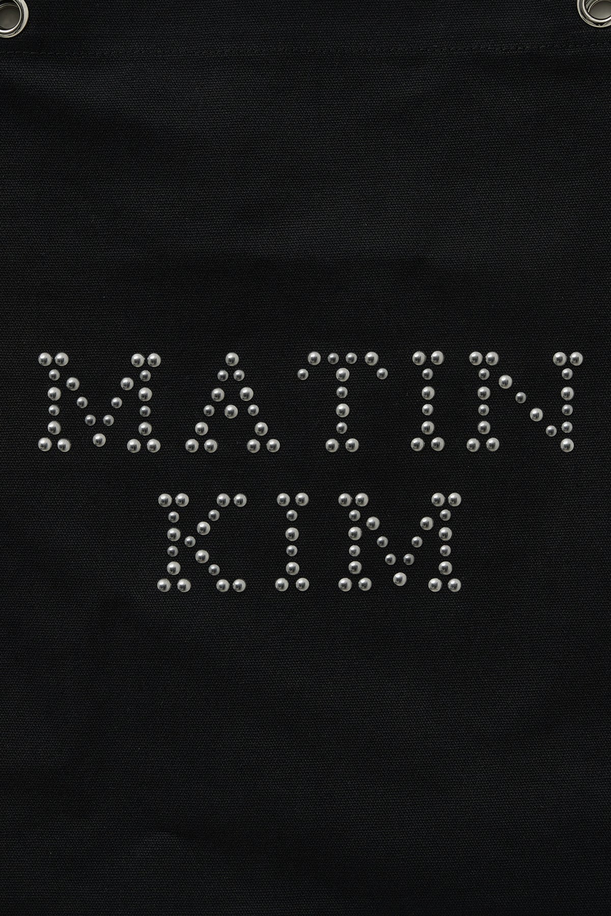 matinkim MATIN LOGO STUD ECOBAG IN BLACK