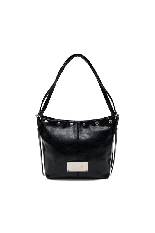 matinkim MATIN STUD POINT SMALL SHOULDER BAG IN BLACK