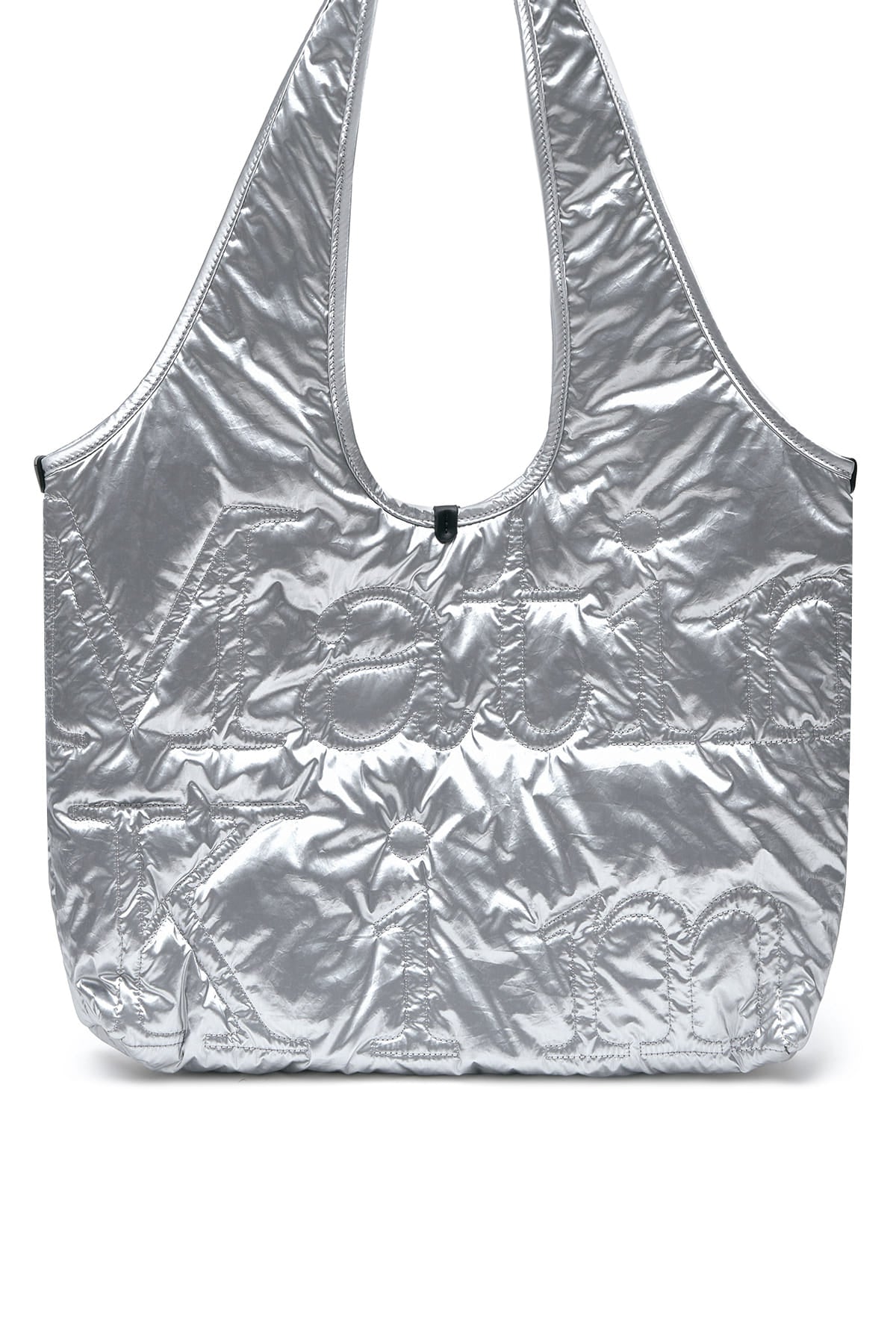 matinkim MATIN LOGO QUILTING ECOBAG IN SILVER