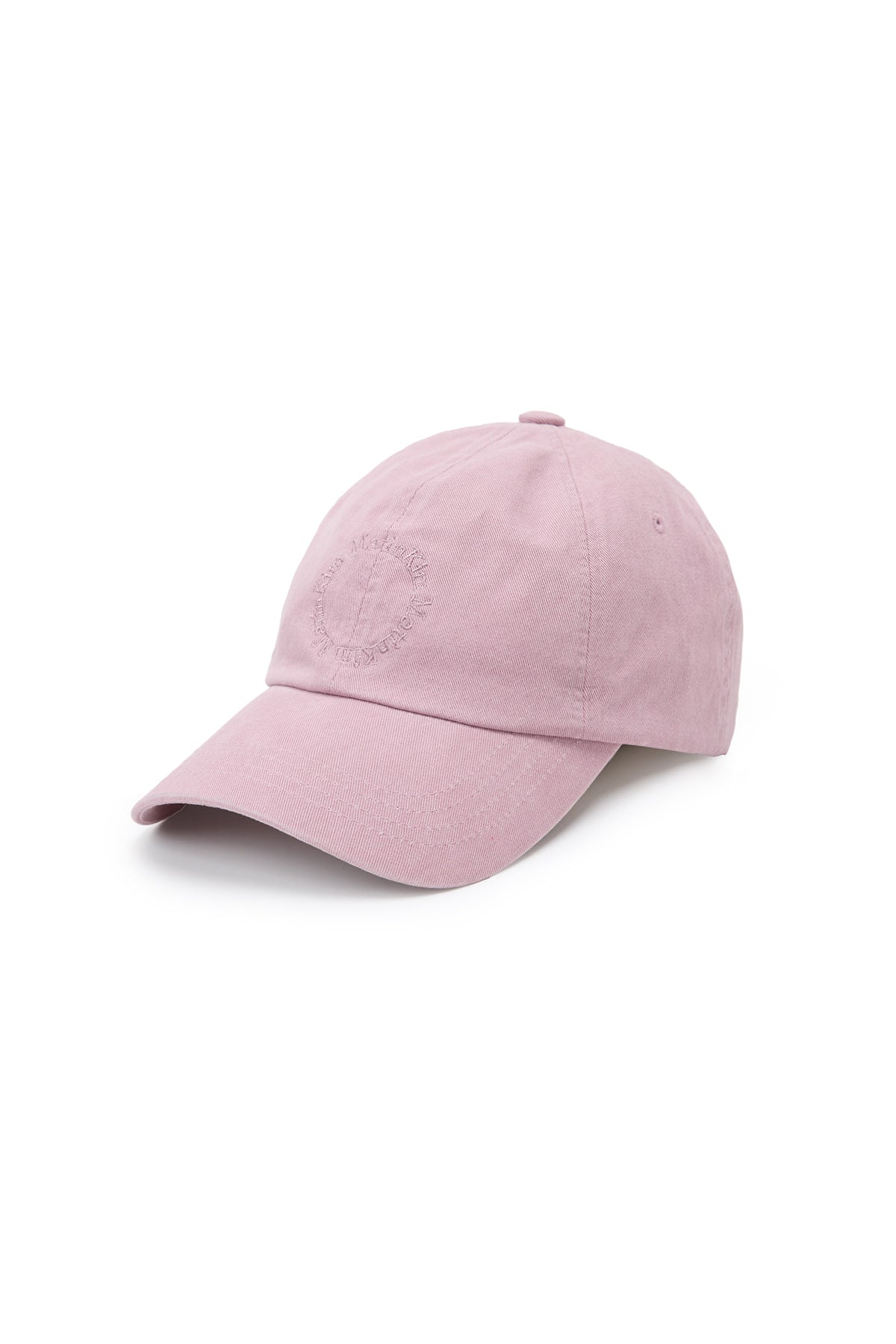 matinkim WASHED CIRCLE LOGO BALL CAP IN PINK