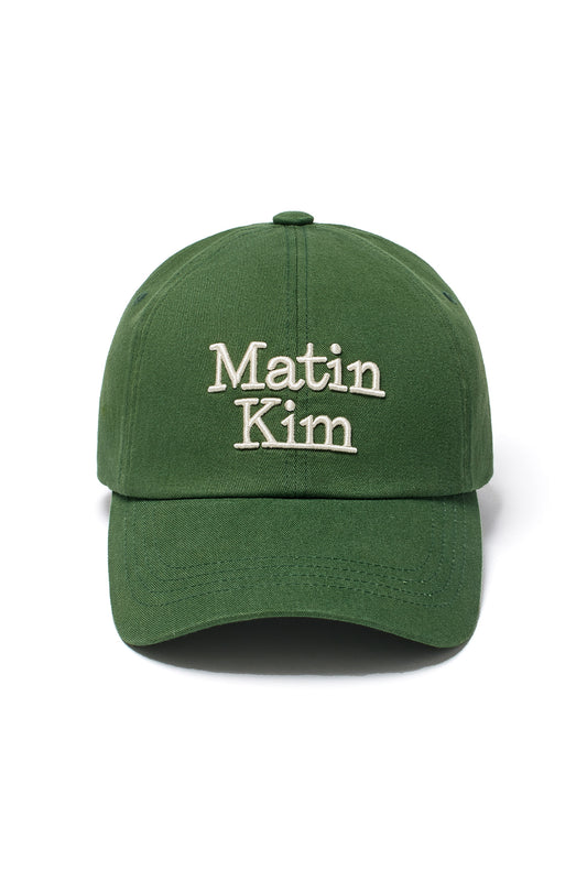 matinkim MATIN VOLUME LOGO BALL CAP IN GREEN