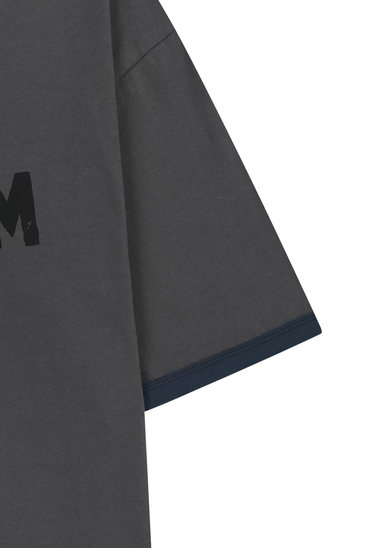 matinkim MATIN LOGO RINGER TOP FOR MEN IN CHARCOAL