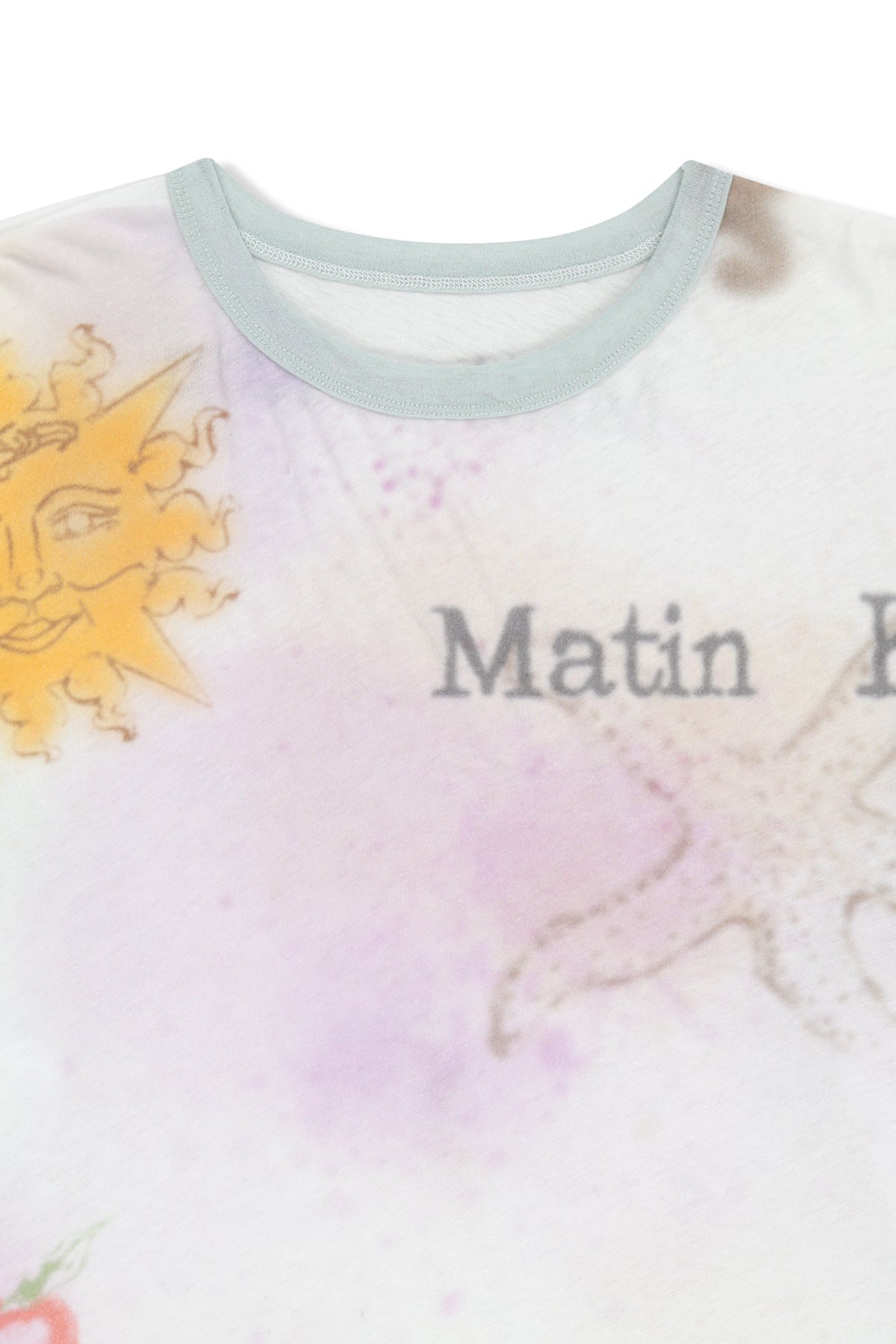 matinkim SKETCH GRAFFITI OVER FIT TOP IN WHITE