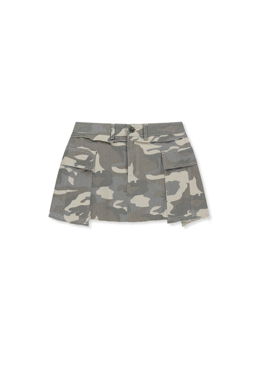 matinkim CARGO MINI DENIM SKORT IN BEIGE
