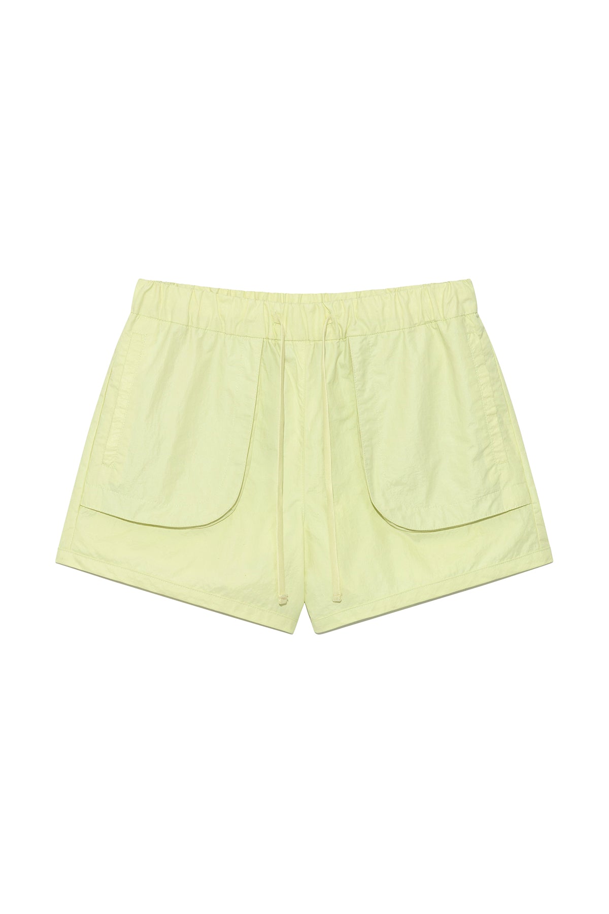 matinkim OUT POCKET NYLON BANDING SHORTS IN LIME