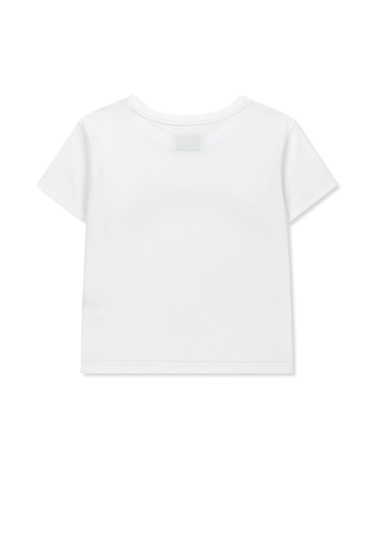 matinkim MATIN KIM ARCH LOGO CROP TOP IN WHITE