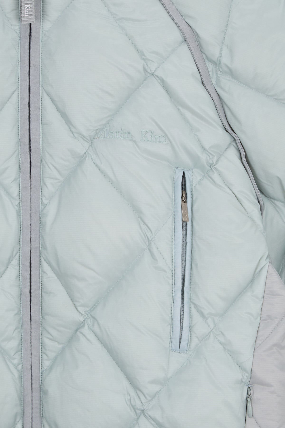 matinkim QUILTING HOODY LIGHTWEIGHT JUMPER (DOWN BLENDED) IN MINT