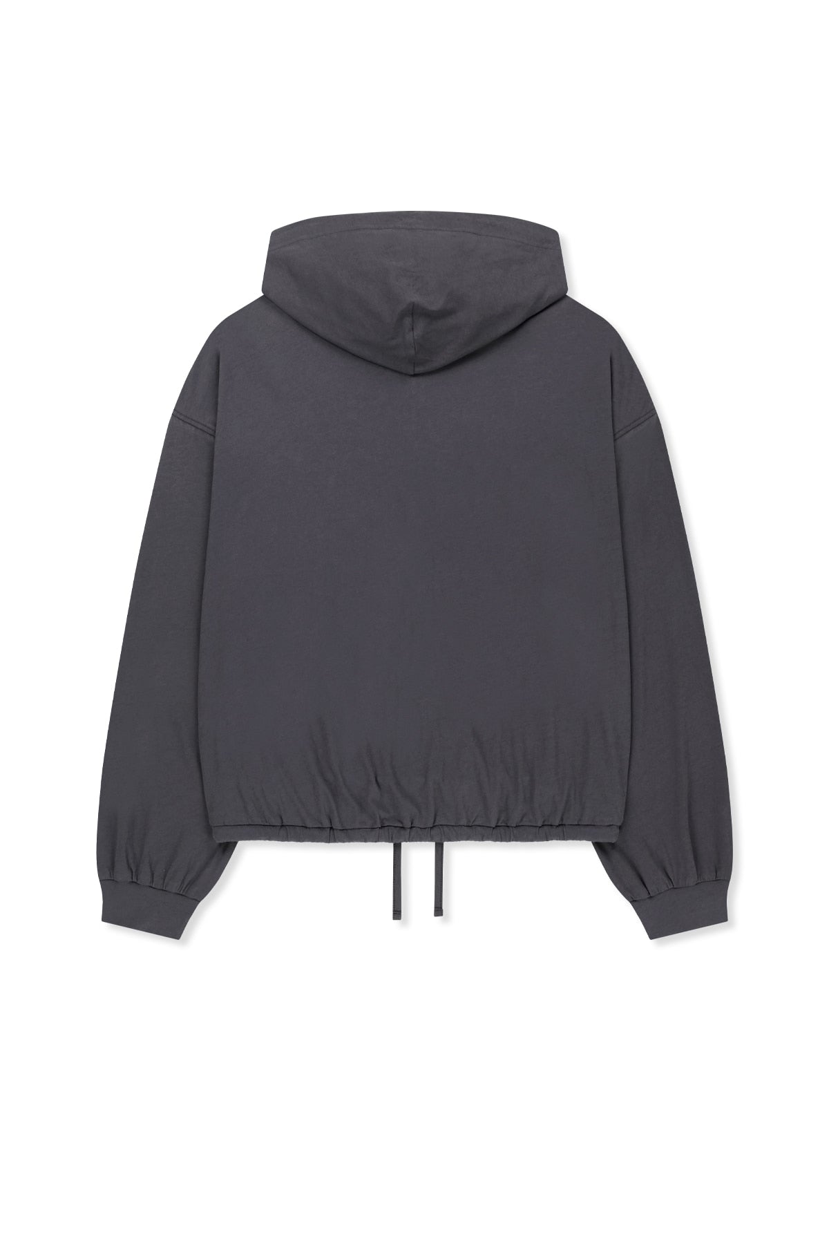 matinkim MATIN 16 APPLIQUE LOGO HOODY ZIP UP IN DARK NAVY