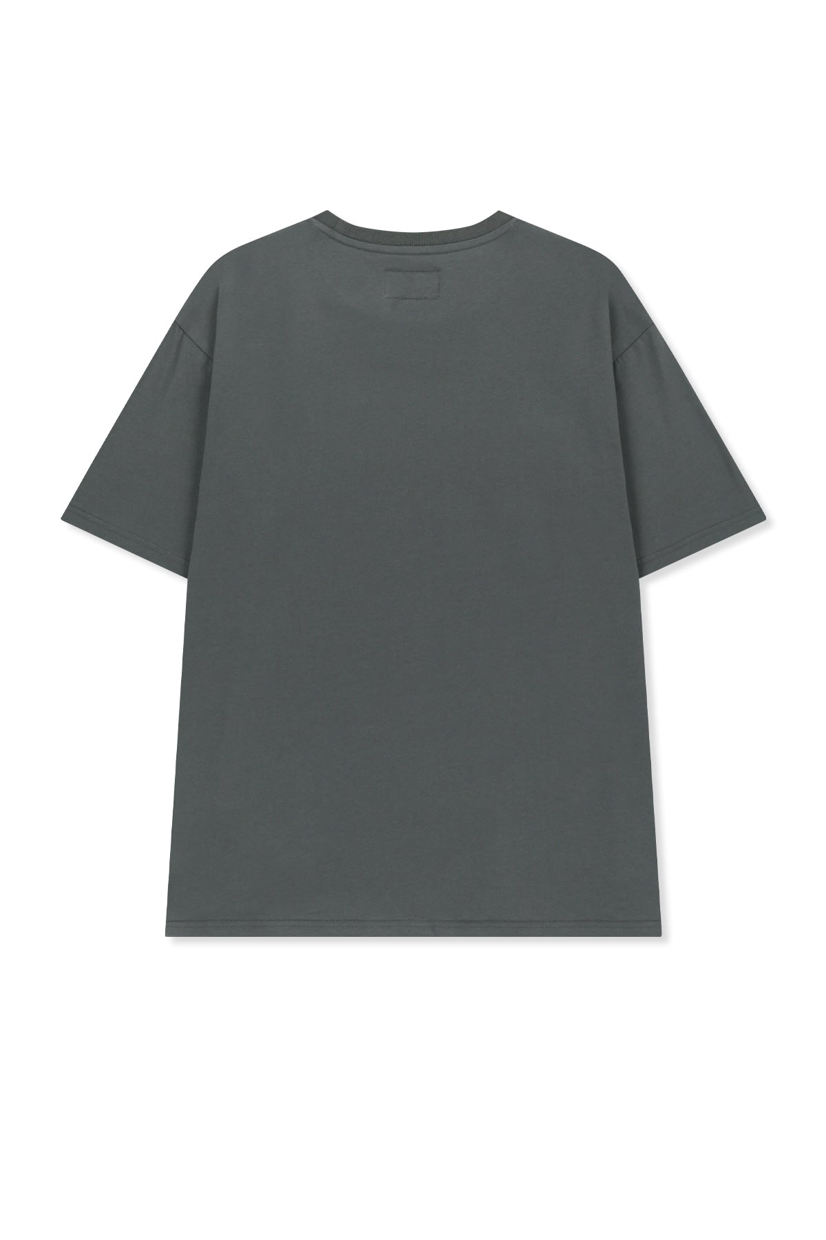 matinkim APPLIQUE FELT LOGO TOP FOR MEN IN CHARCOAL