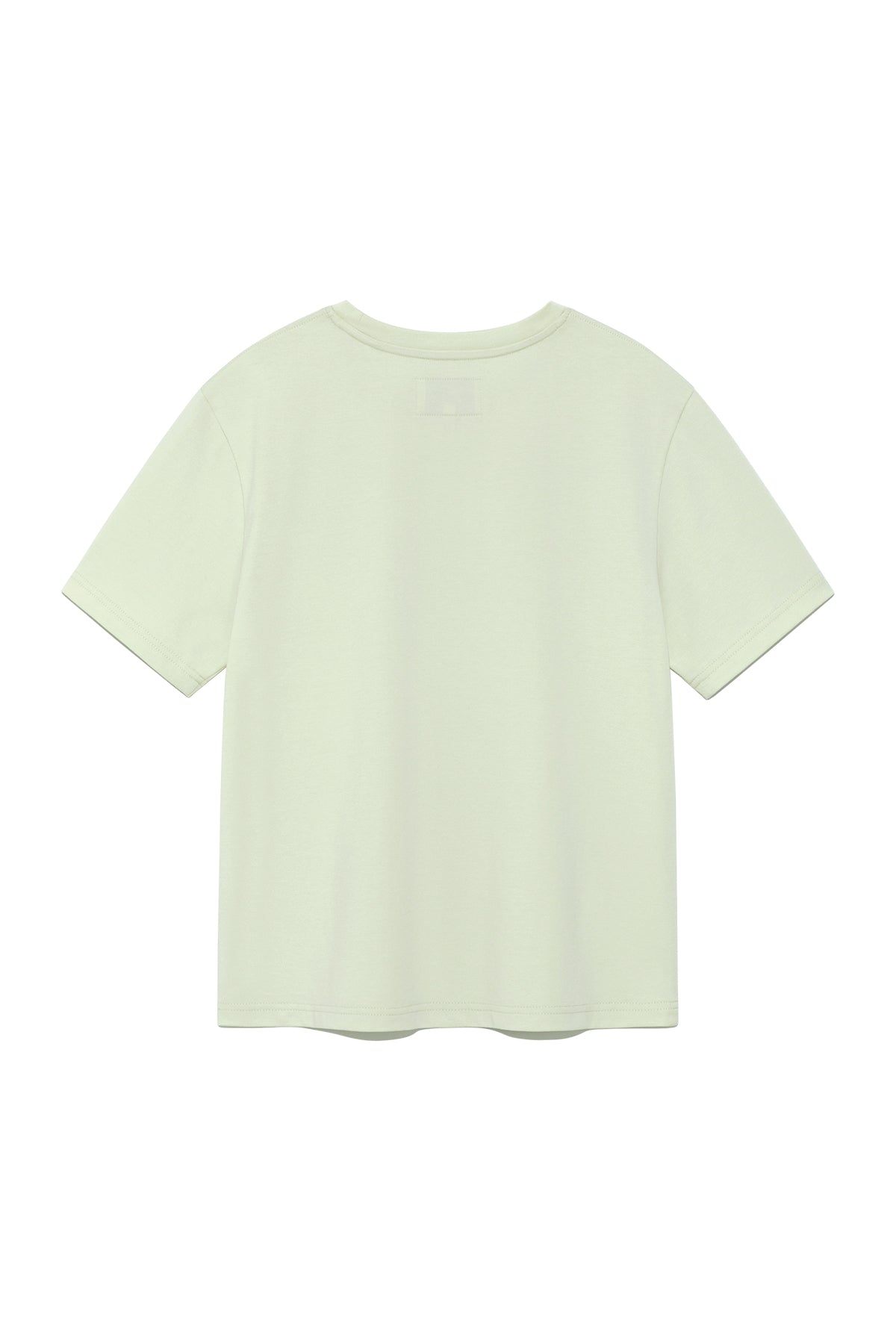 matinkim LOGO POINT LETTERING GRAPHIC TOP IN LIGHT GREEN