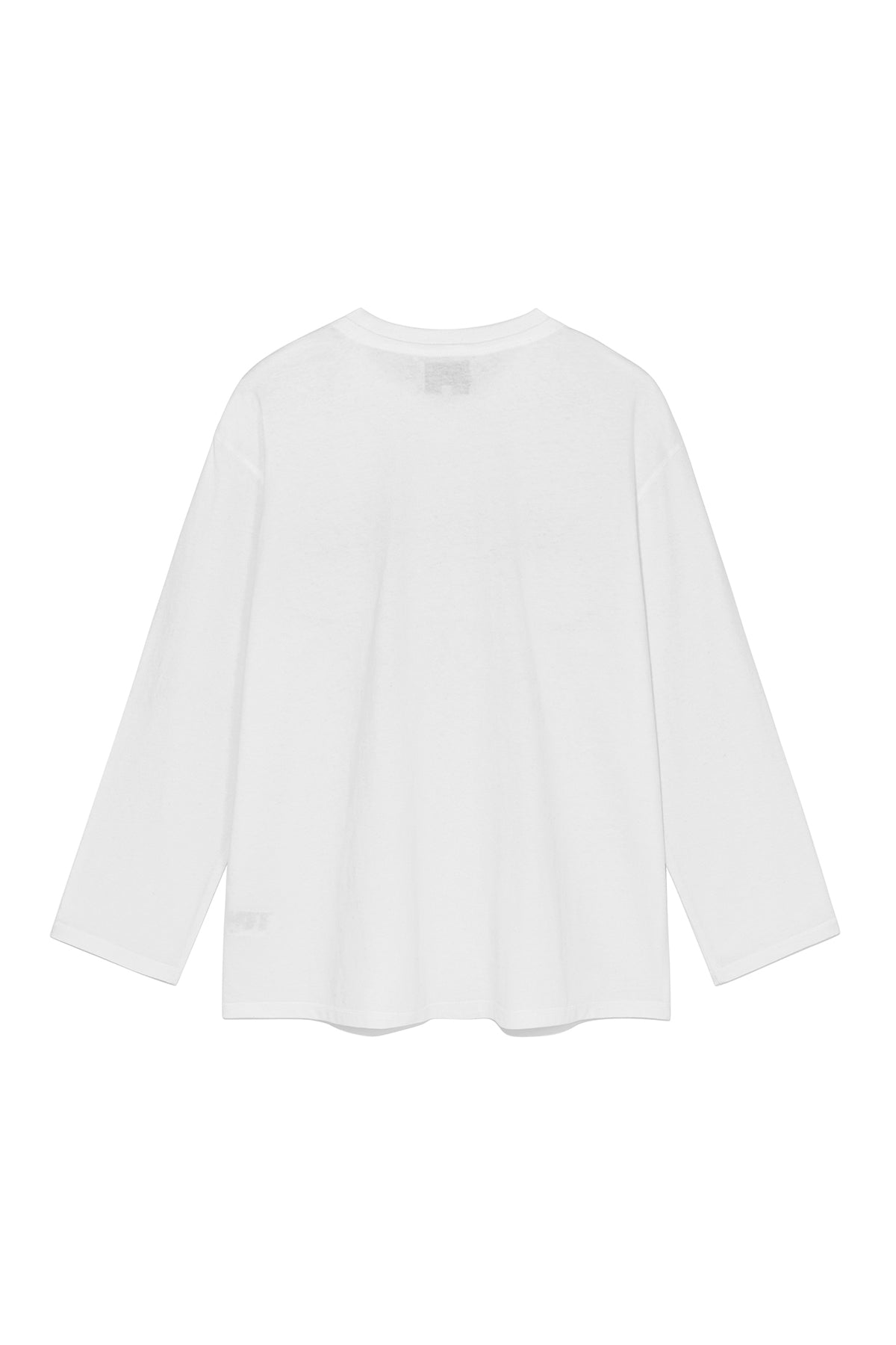 matinkim MATIN LOGO TYPO LONG SLEEVE TOP IN WHITE
