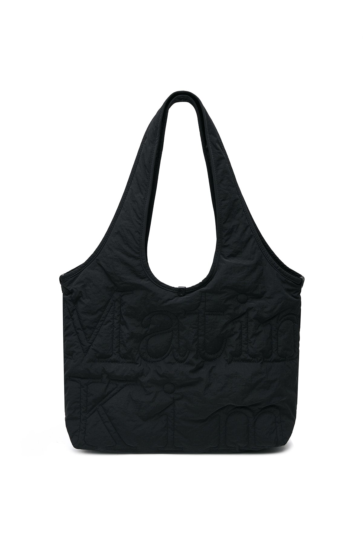 matinkim MATIN LOGO QUILTING ECOBAG IN BLACK