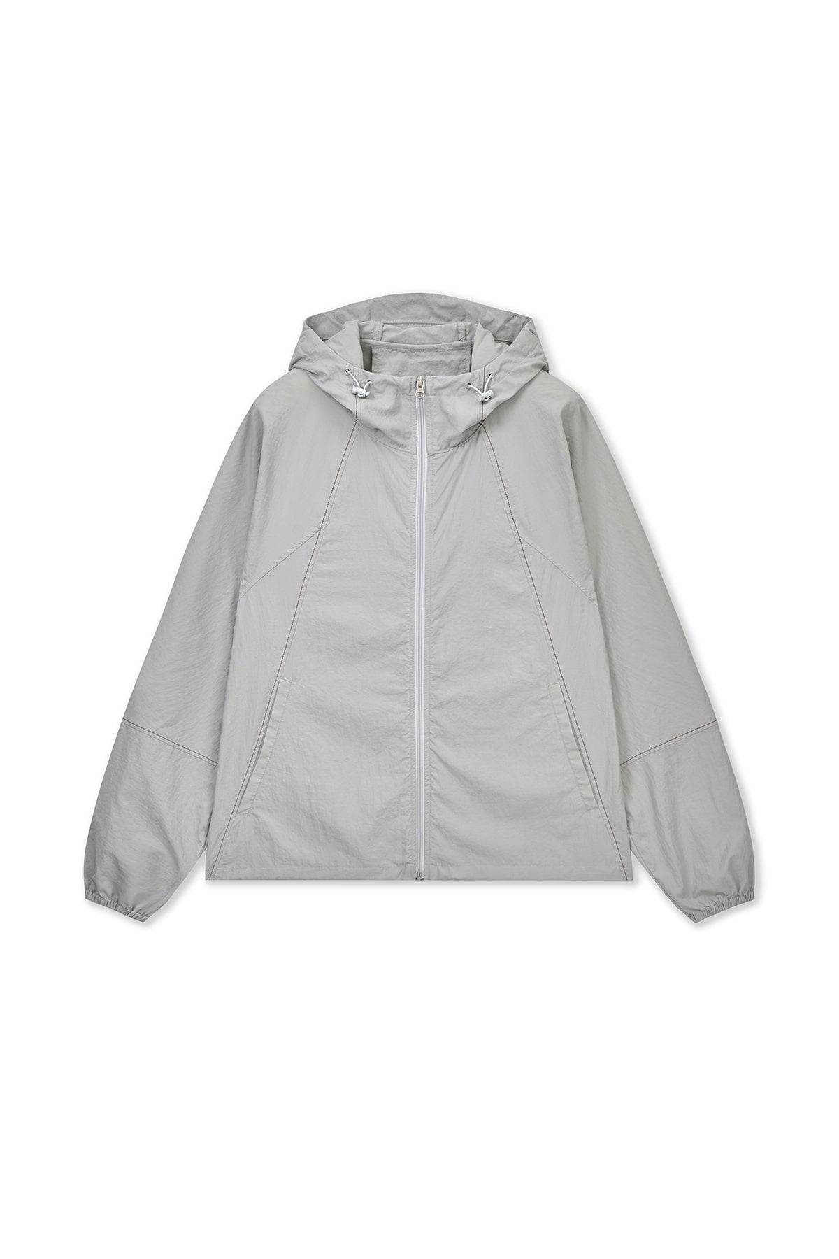 matinkim BACK LOGO HOODY WIND BREAKER IN LIGHT BEIGE