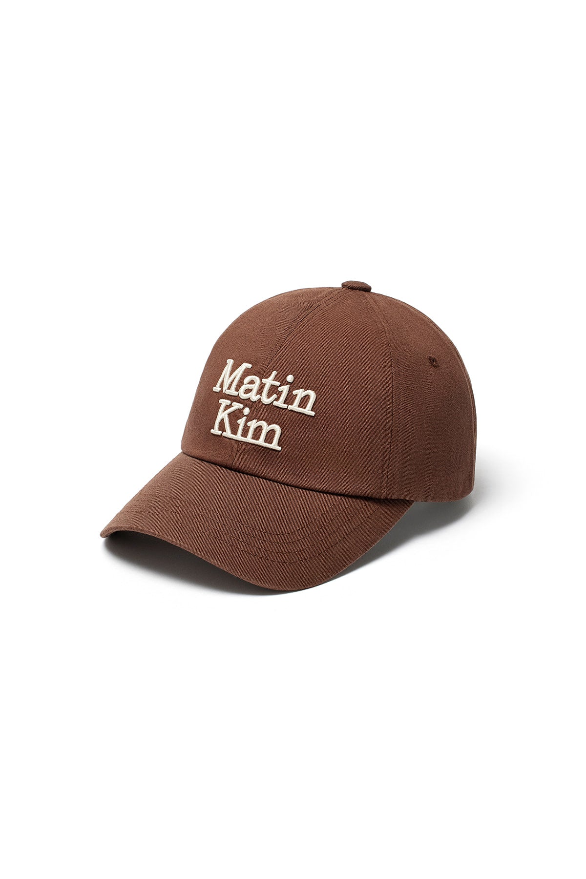 matinkim MATIN VOLUME LOGO BALL CAP IN BROWN