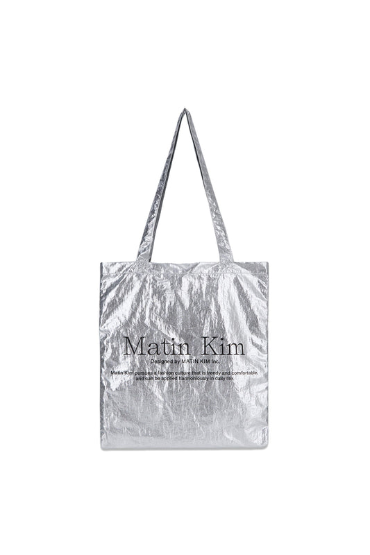 matinkim MATIN PALETTE ECOBAG IN SILVER