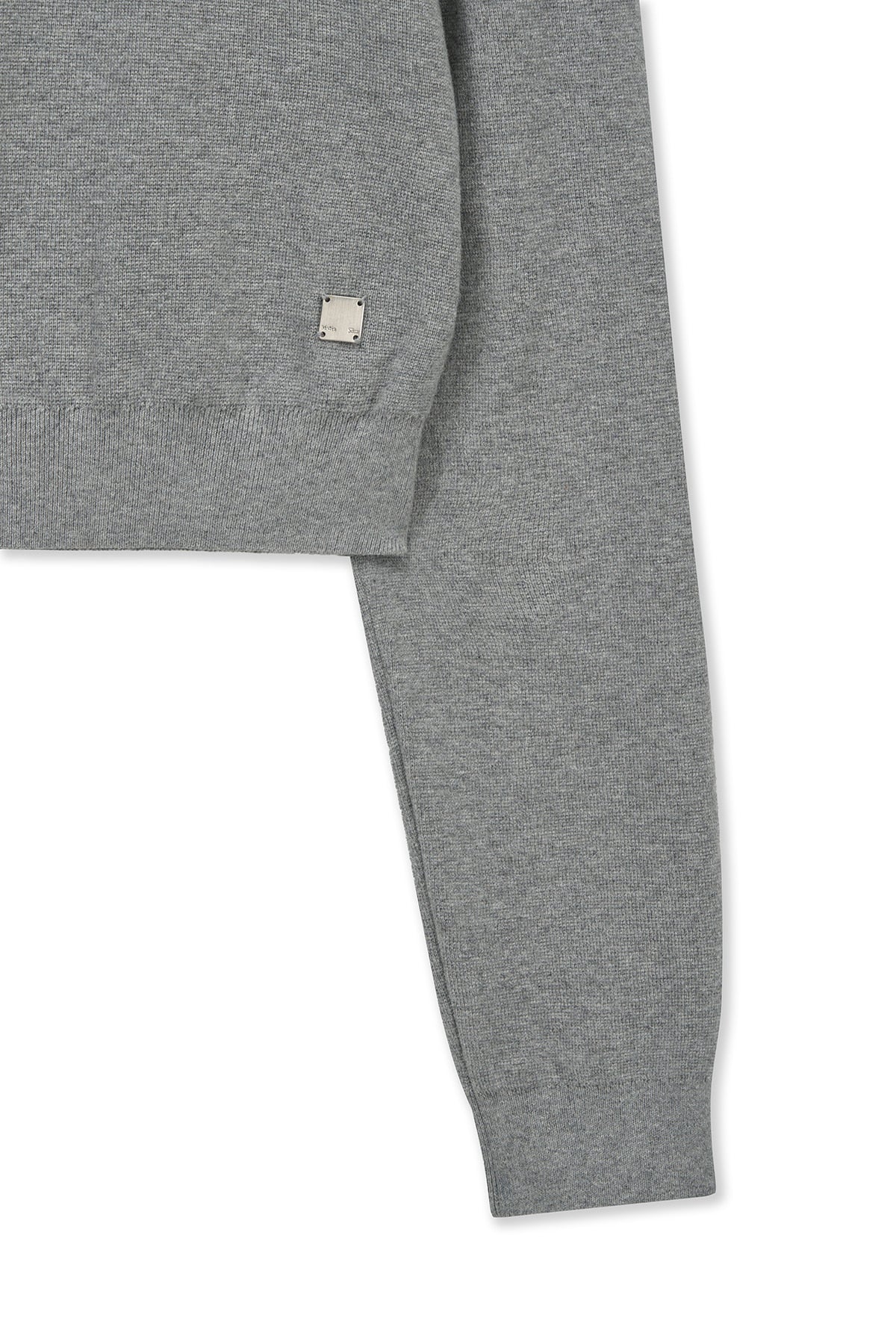 matinkim RAGLAN SLEEVE KNIT PULLOVER IN GREY